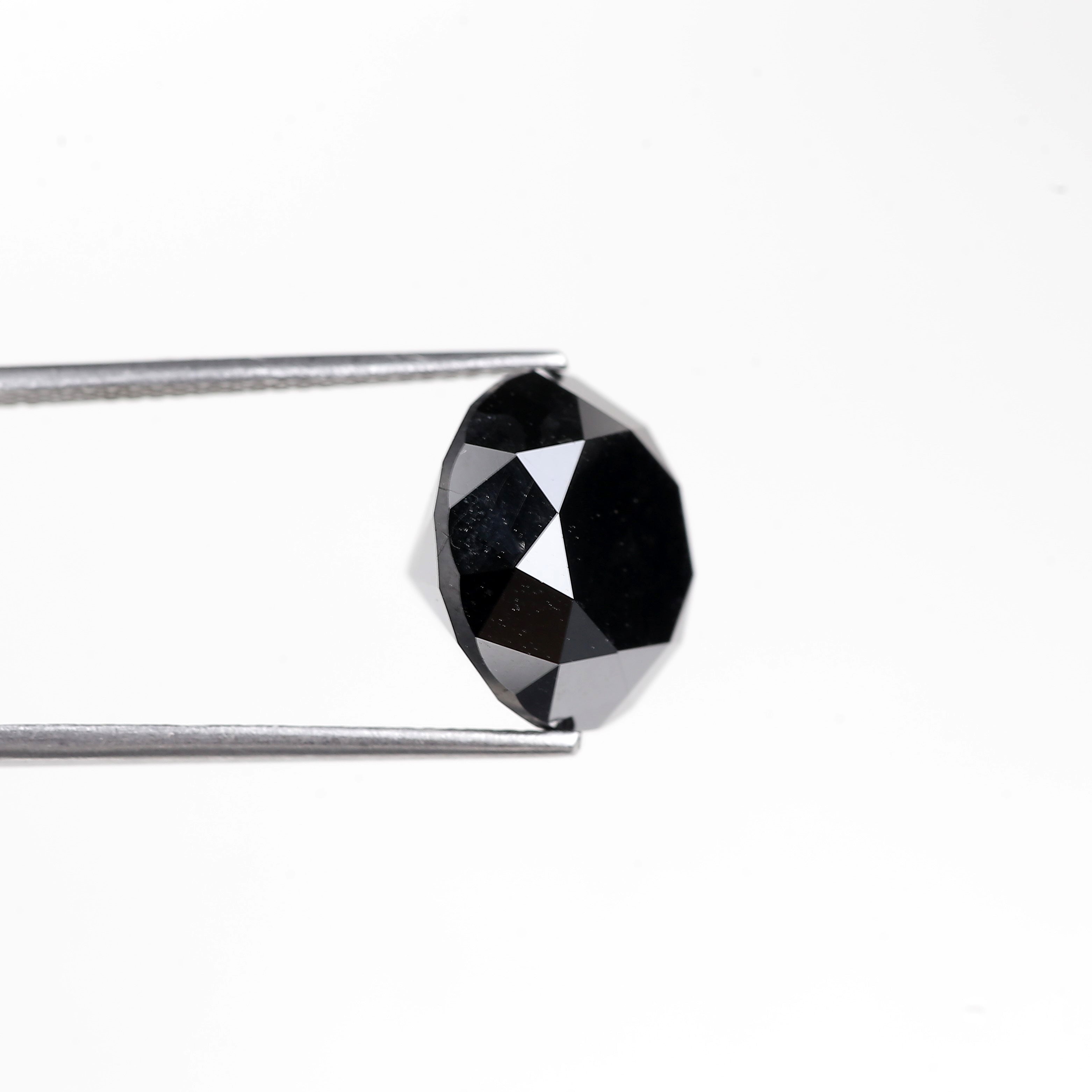 11 Ct Round Black Diamond Natural Earth Mine Conflict Free 12.90 MM