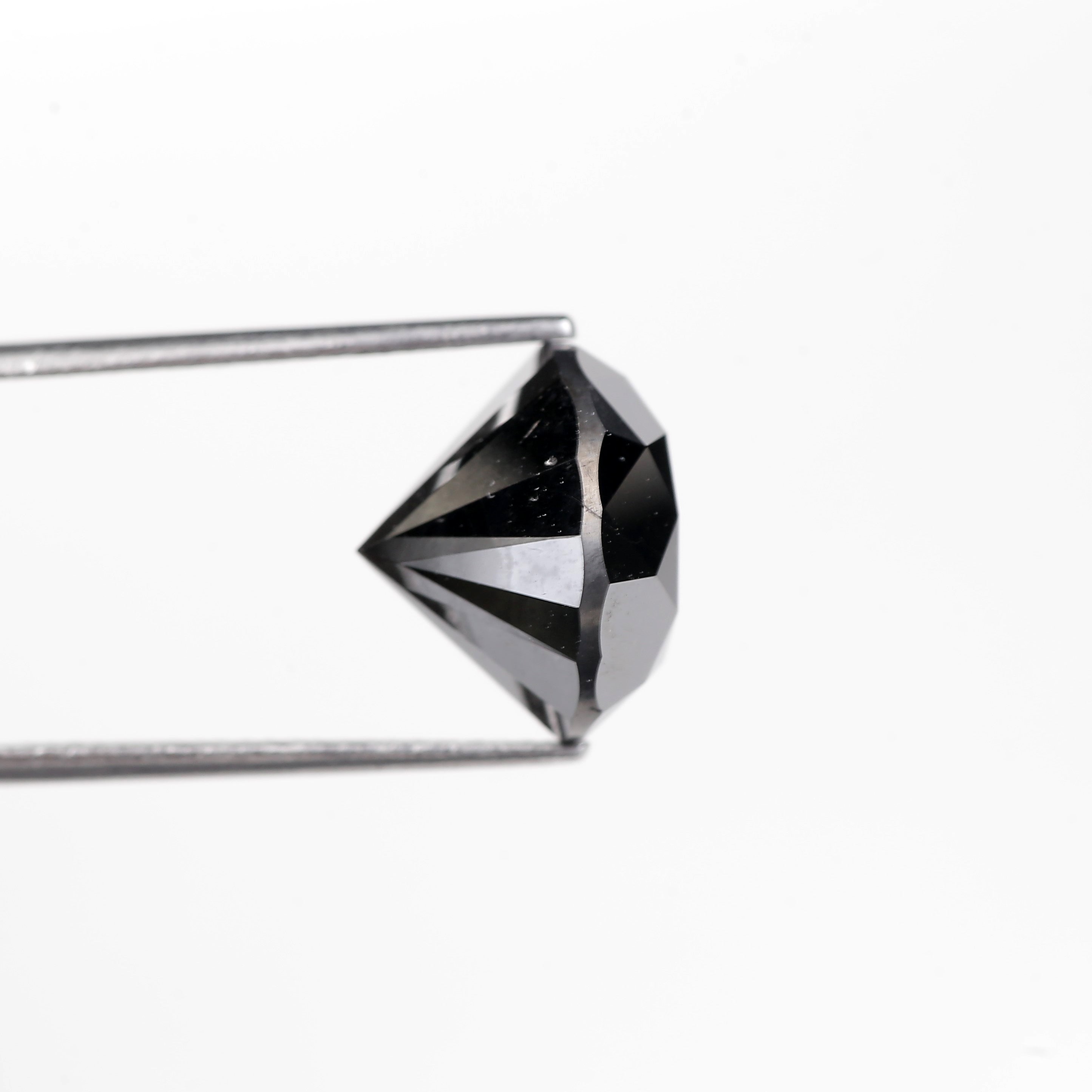 11 Ct Round Black Diamond Natural Earth Mine Conflict Free 12.90 MM