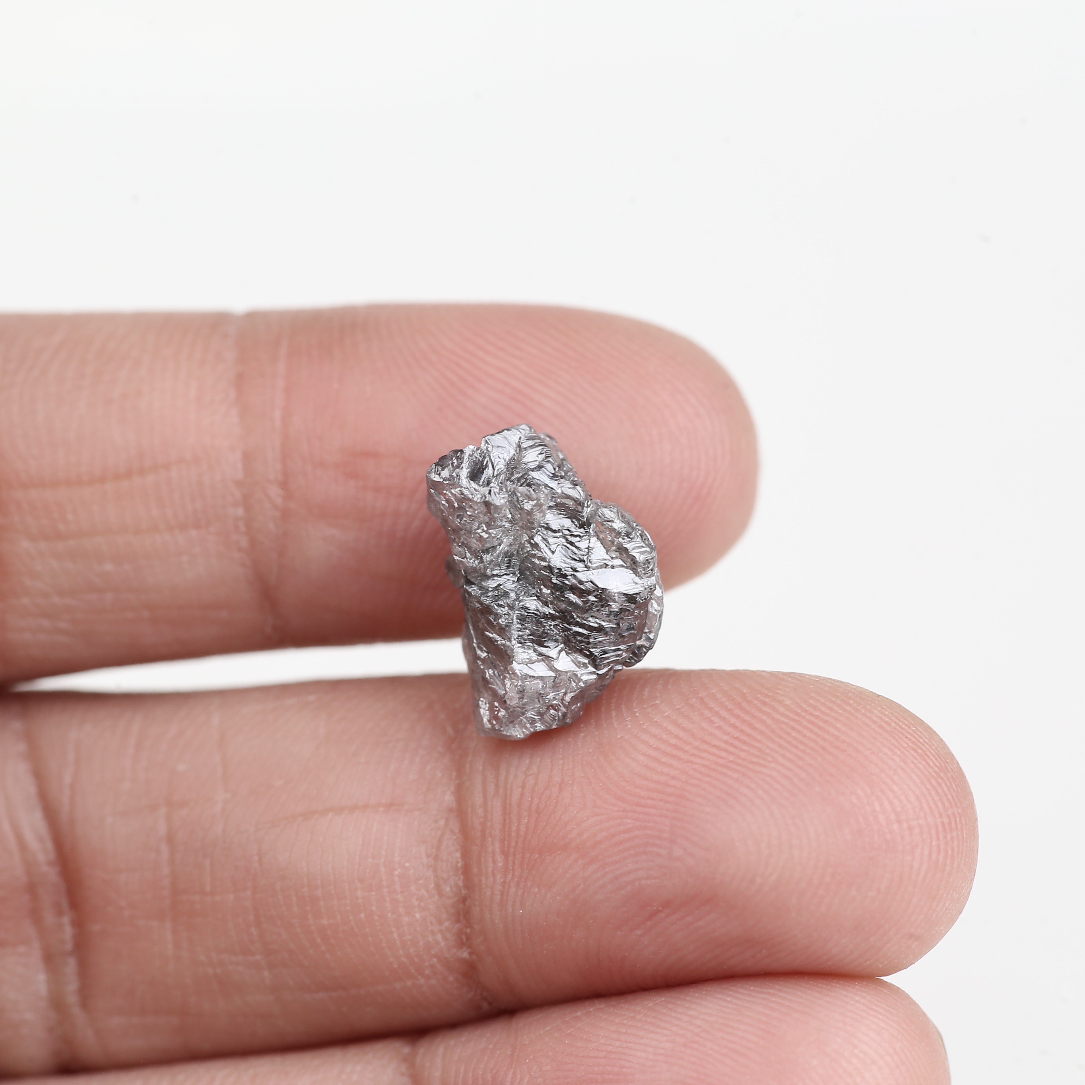 5.54 Carat Natural Light Purple Pink Rough Diamond 13.34 MM