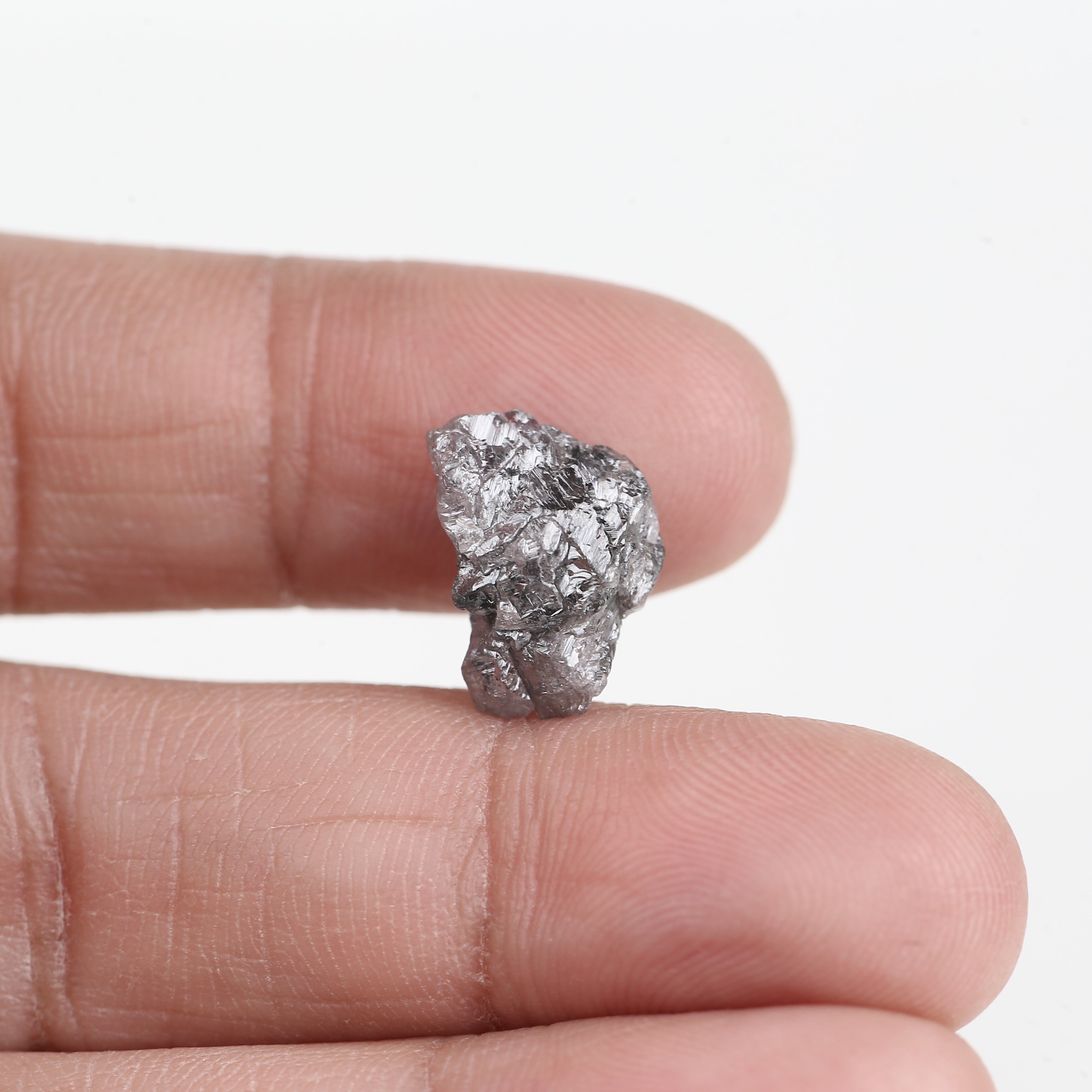 5.54 Carat Natural Light Purple Pink Rough Diamond 13.34 MM