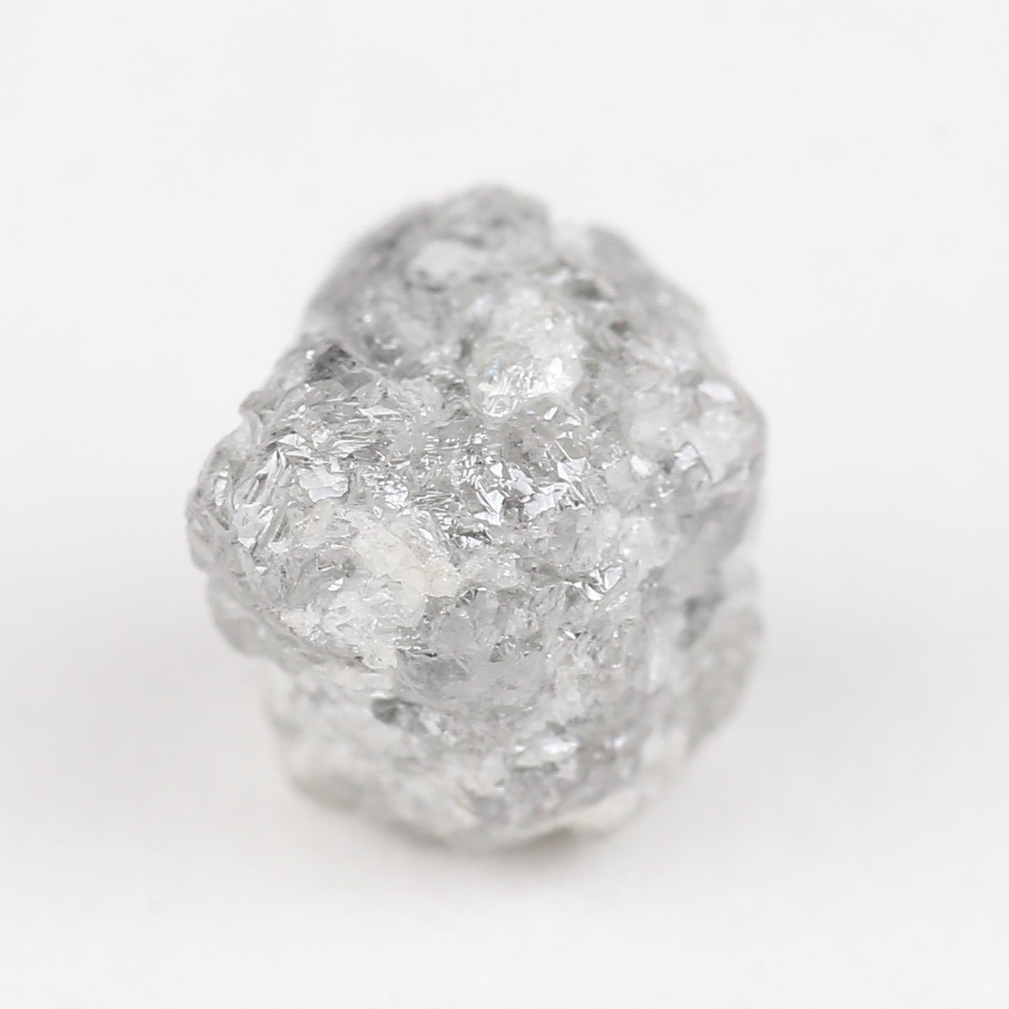 8.29 Carat Natural Rough Uncut Raw Gray Diamond 12.15 MM