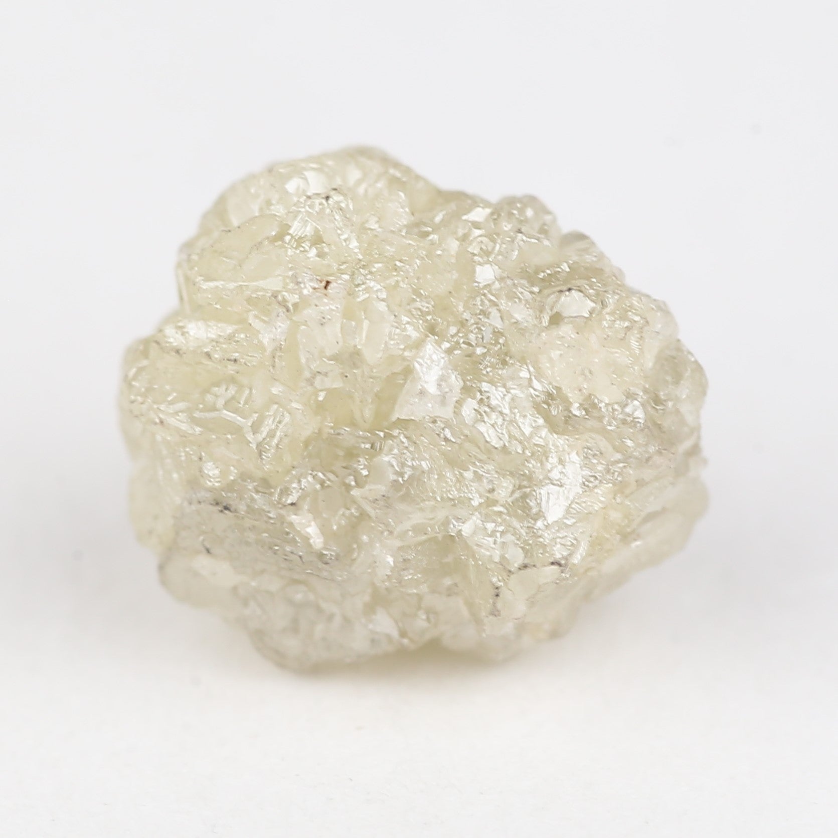 7.24 Carat Natural Snow Rough Uncut Raw Diamond 12.05 MM