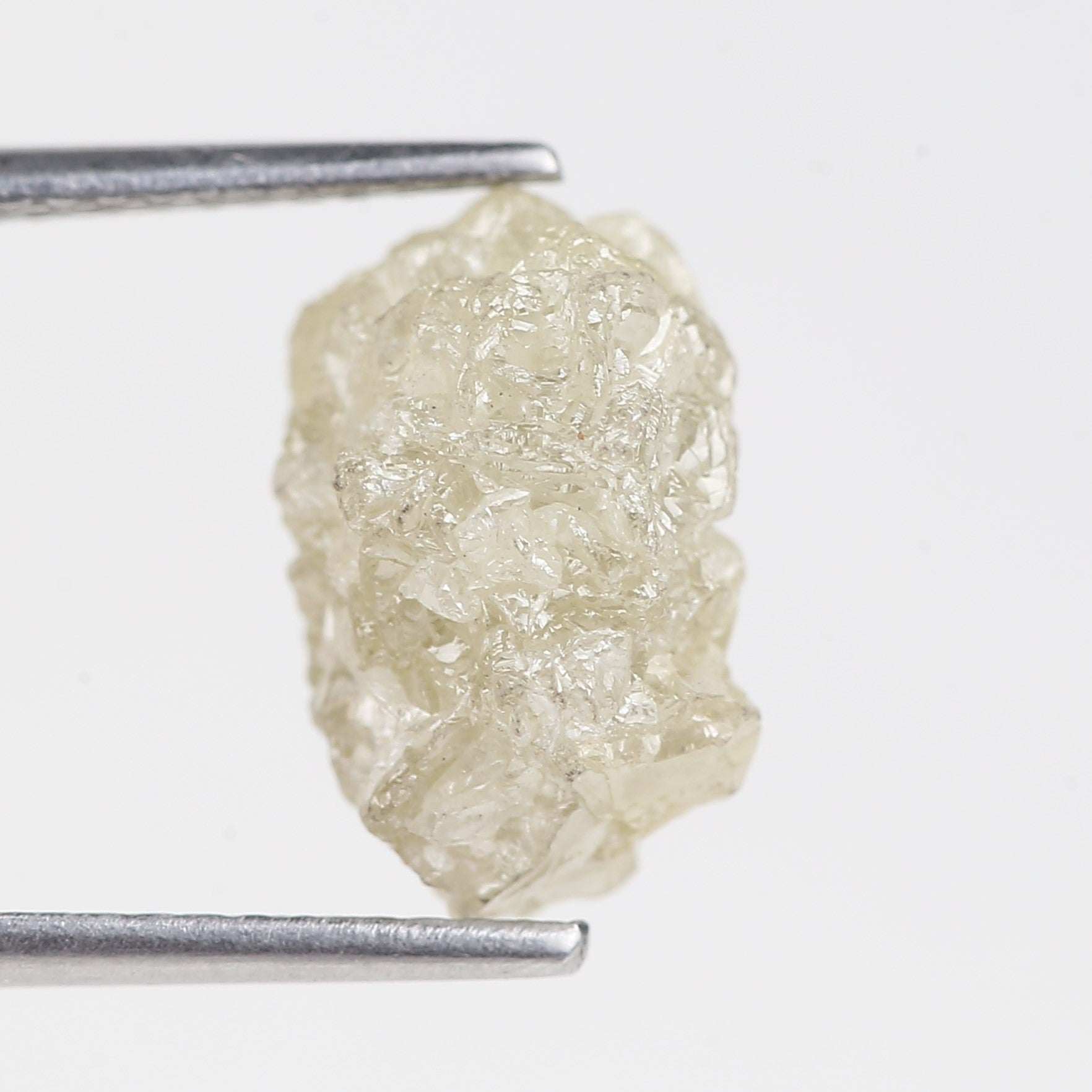 7.24 Carat Natural Snow Rough Uncut Raw Diamond 12.05 MM