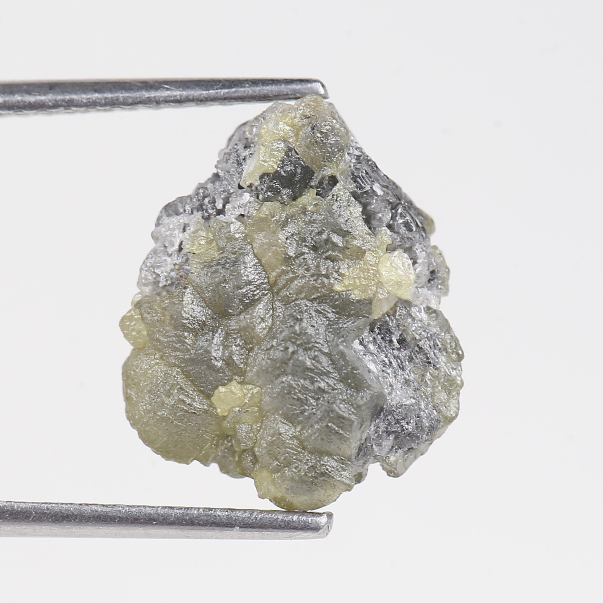 5 Carat Natural Rough Grey Yellow Diamond 13.56 MM