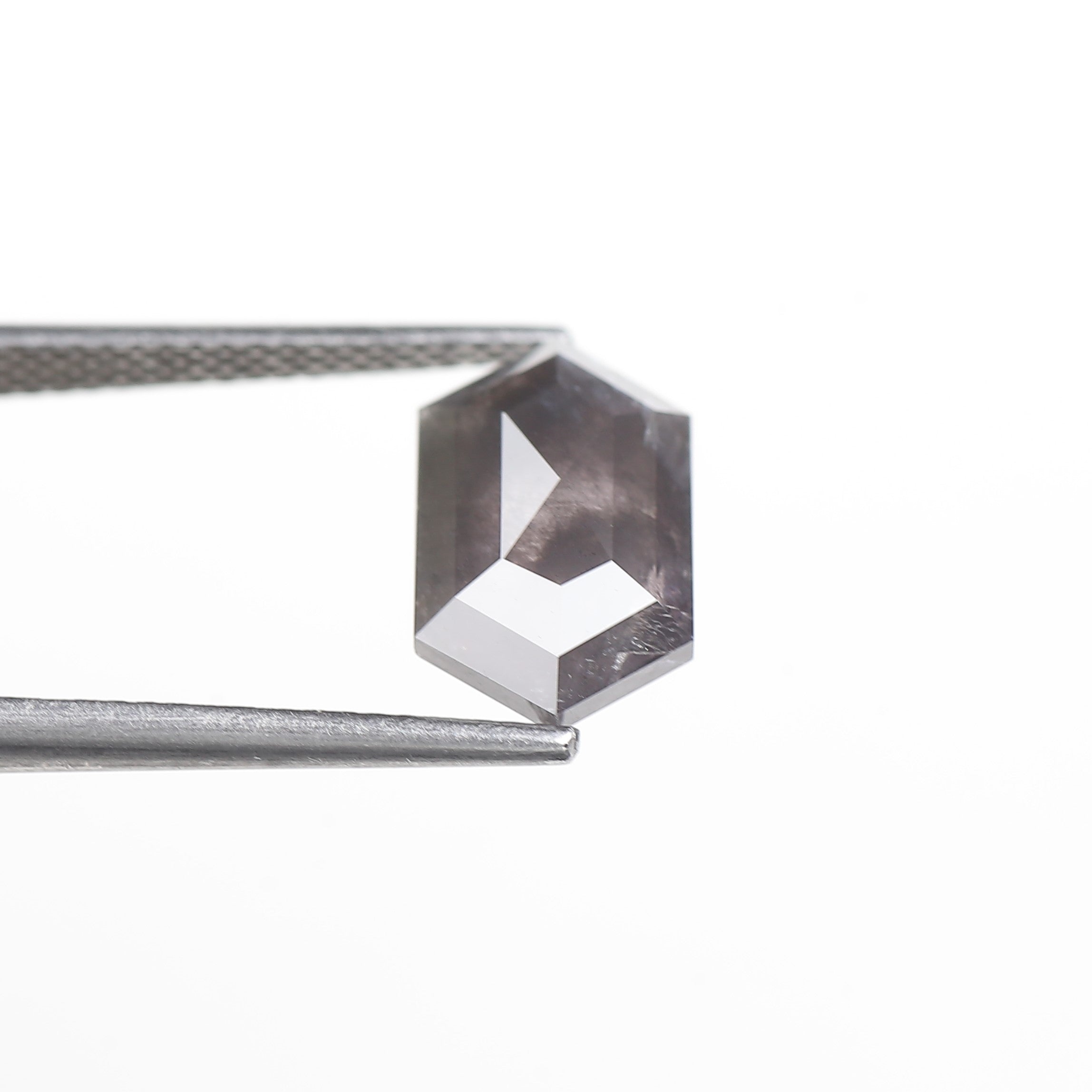 3 Carat Salt and Pepper Diamond Hexagon Purple Natural