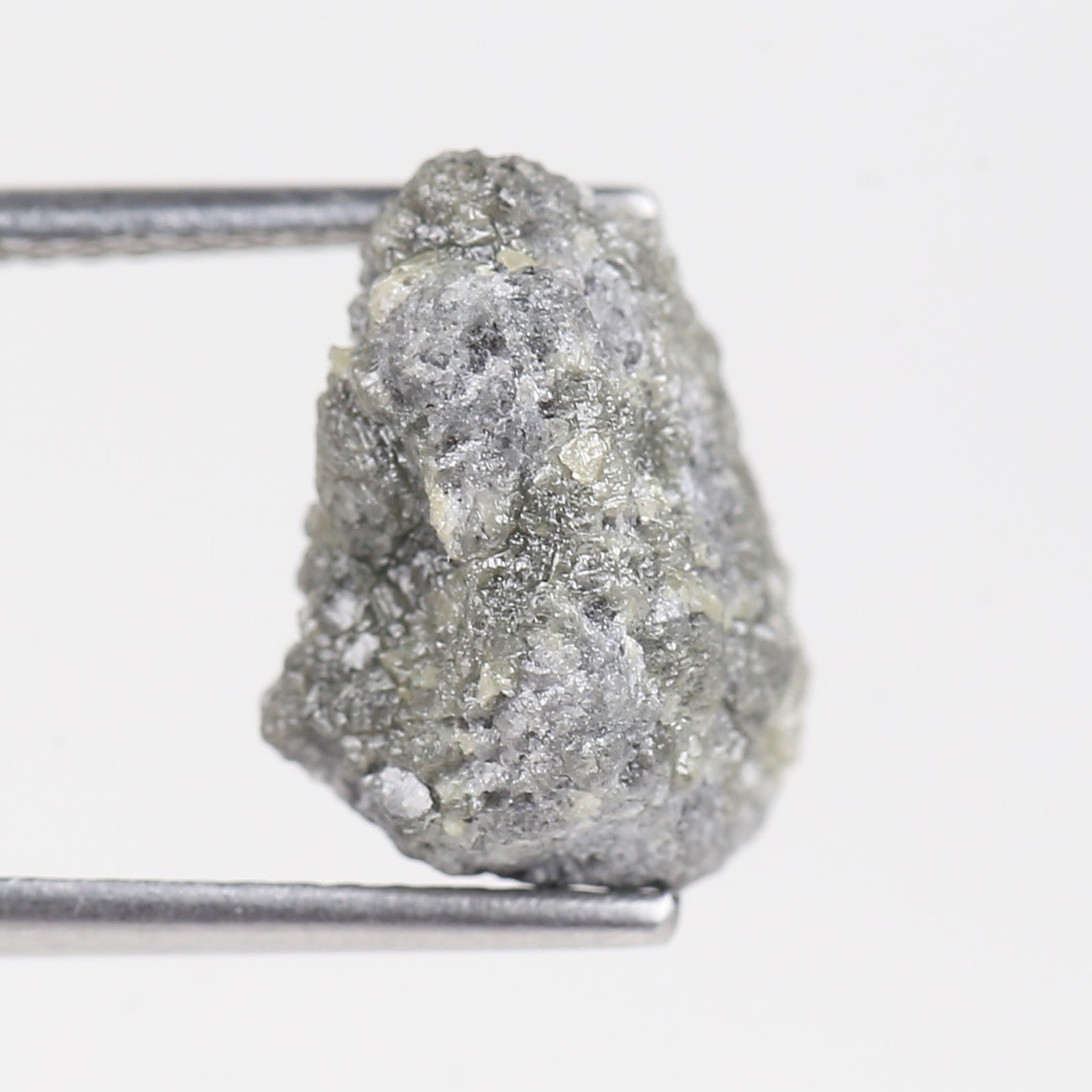 6.62 Carat Natural Rough Raw Gray Diamond 12.80 MM