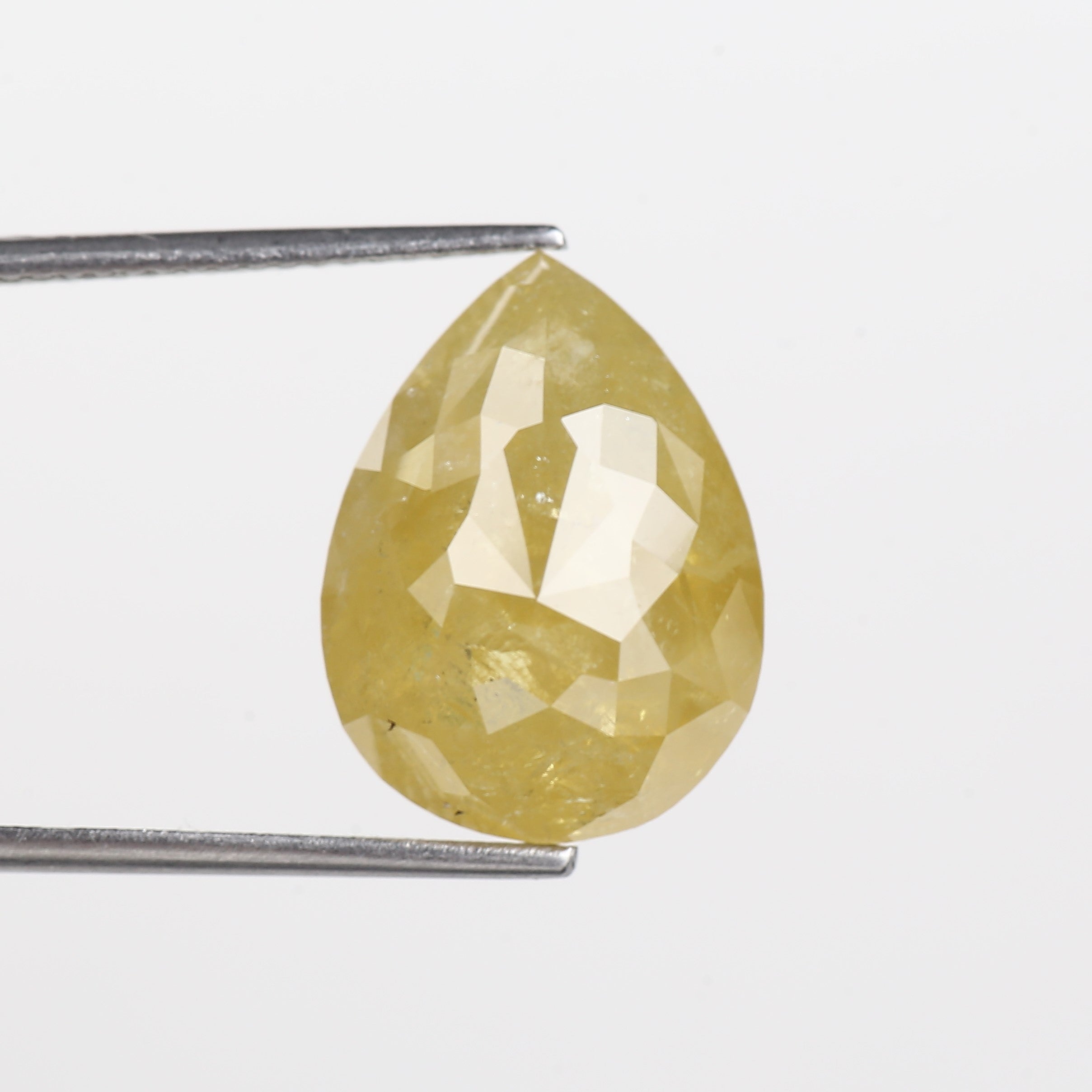 9 Carat Pear Diamond Natural Yellow For Engagement Ring