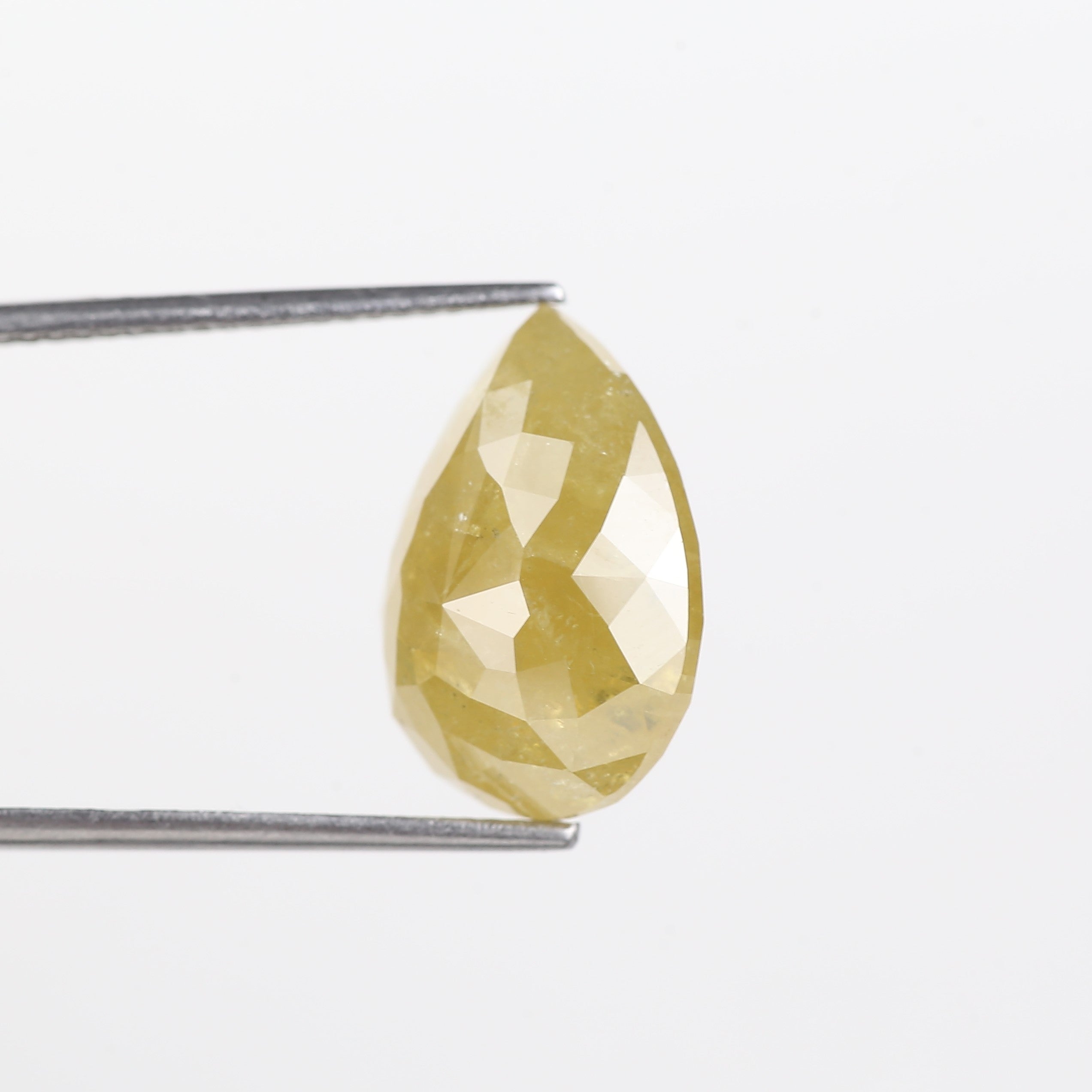 9 Carat Pear Diamond Natural Yellow For Engagement Ring