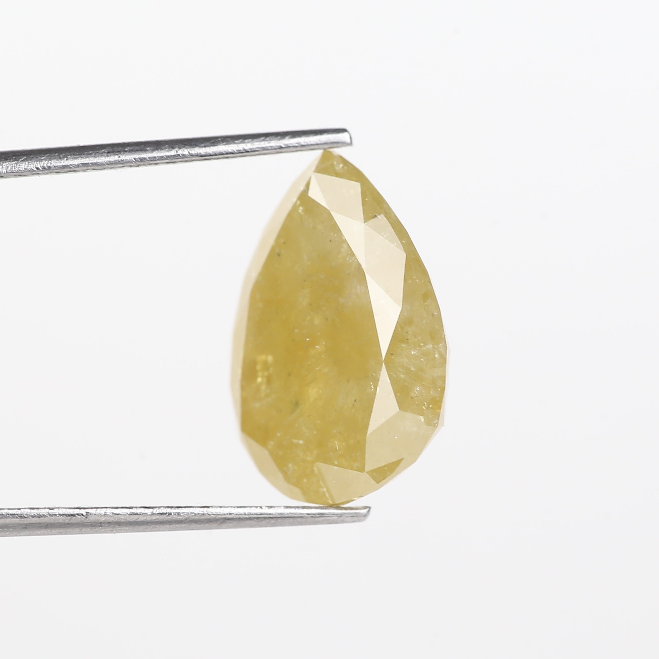 9 Carat Pear Diamond Natural Yellow For Engagement Ring