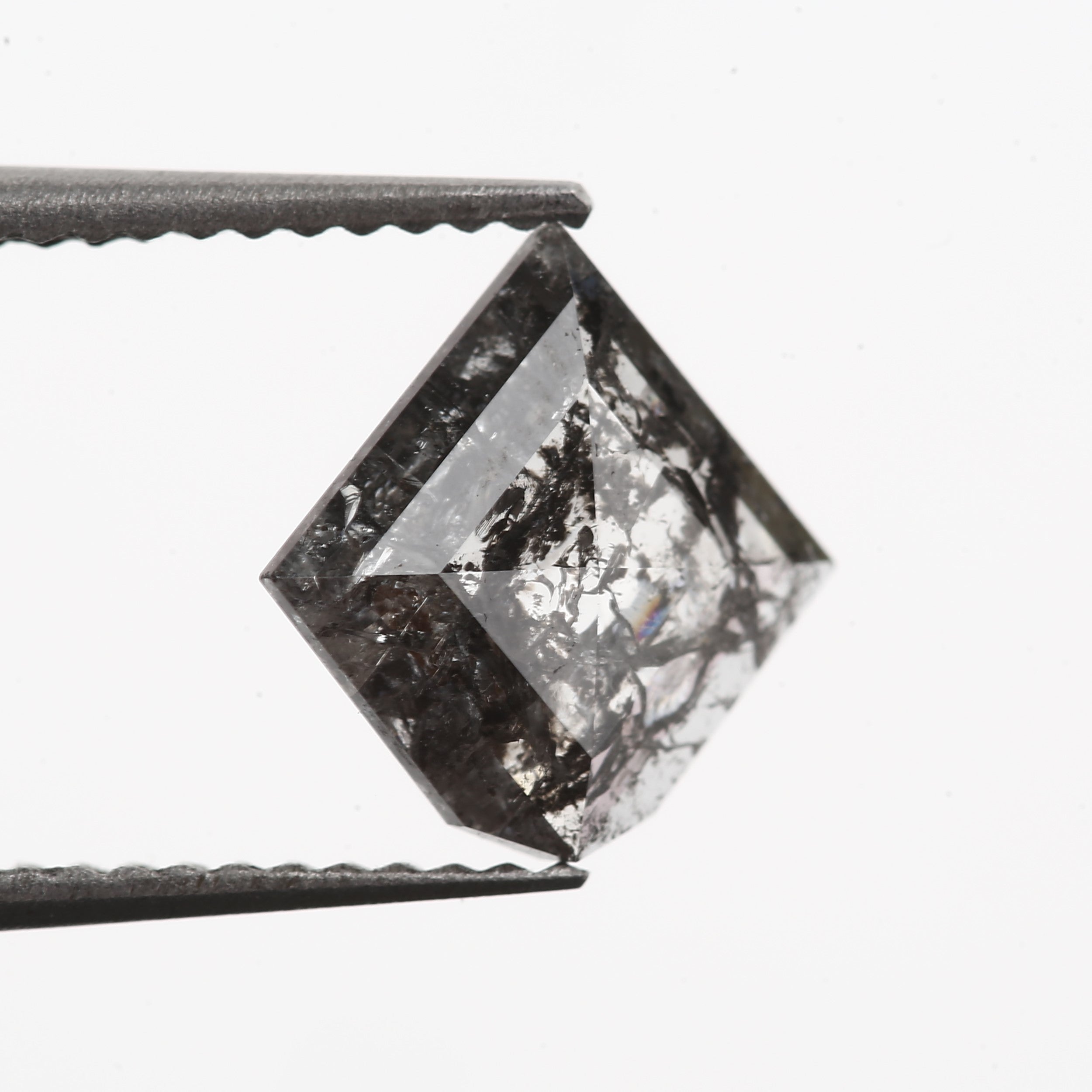 engagement ring unique salt and pepper natural