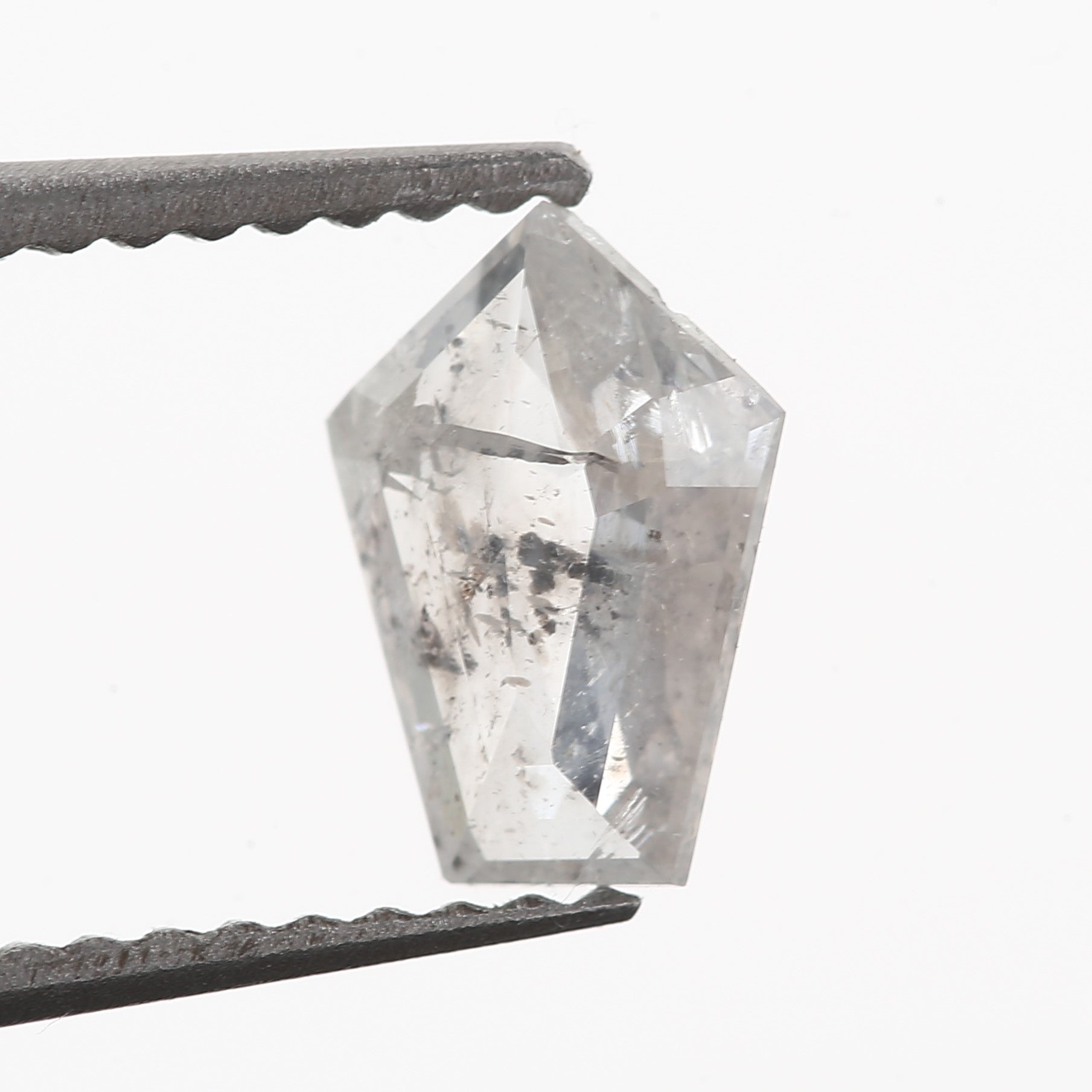 engagement ring icy salt and pepper