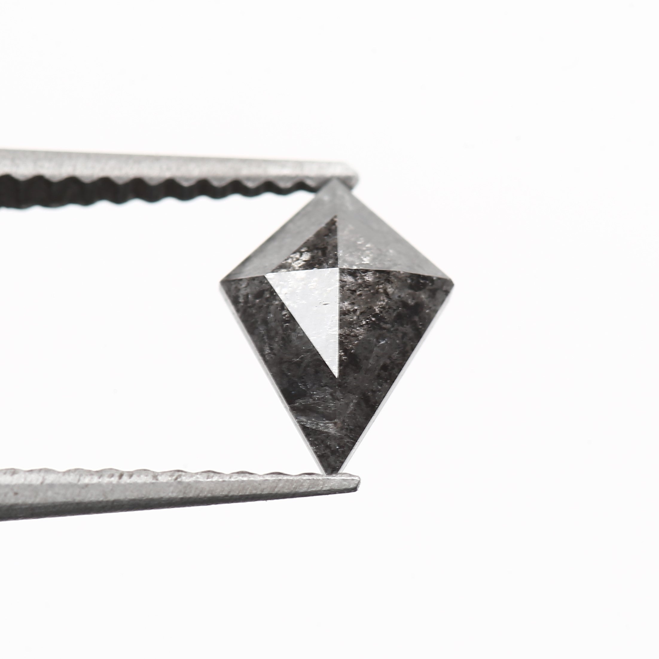 kite cut gray salt and pepper diamond