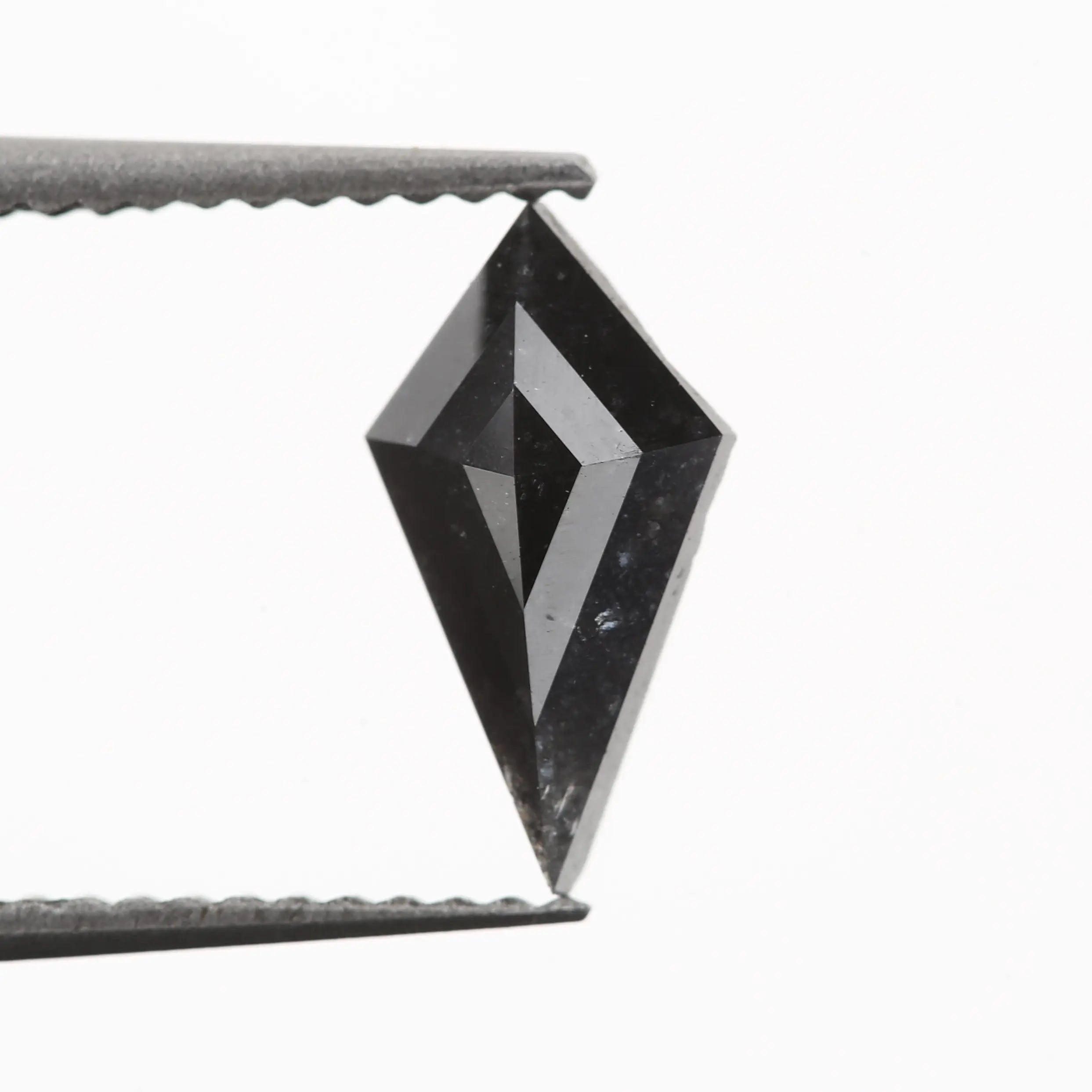 rose cut kite cut salt and pepper diamond