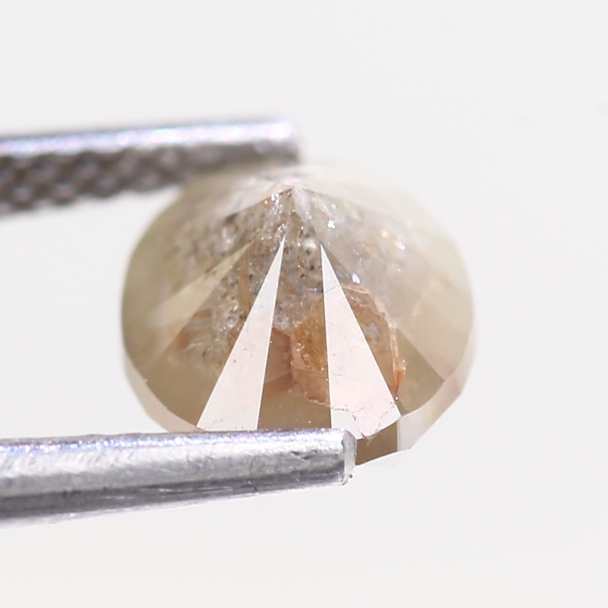 2.10 Carat Natural Oval Cut Light Brown Diamond 8.24 MM