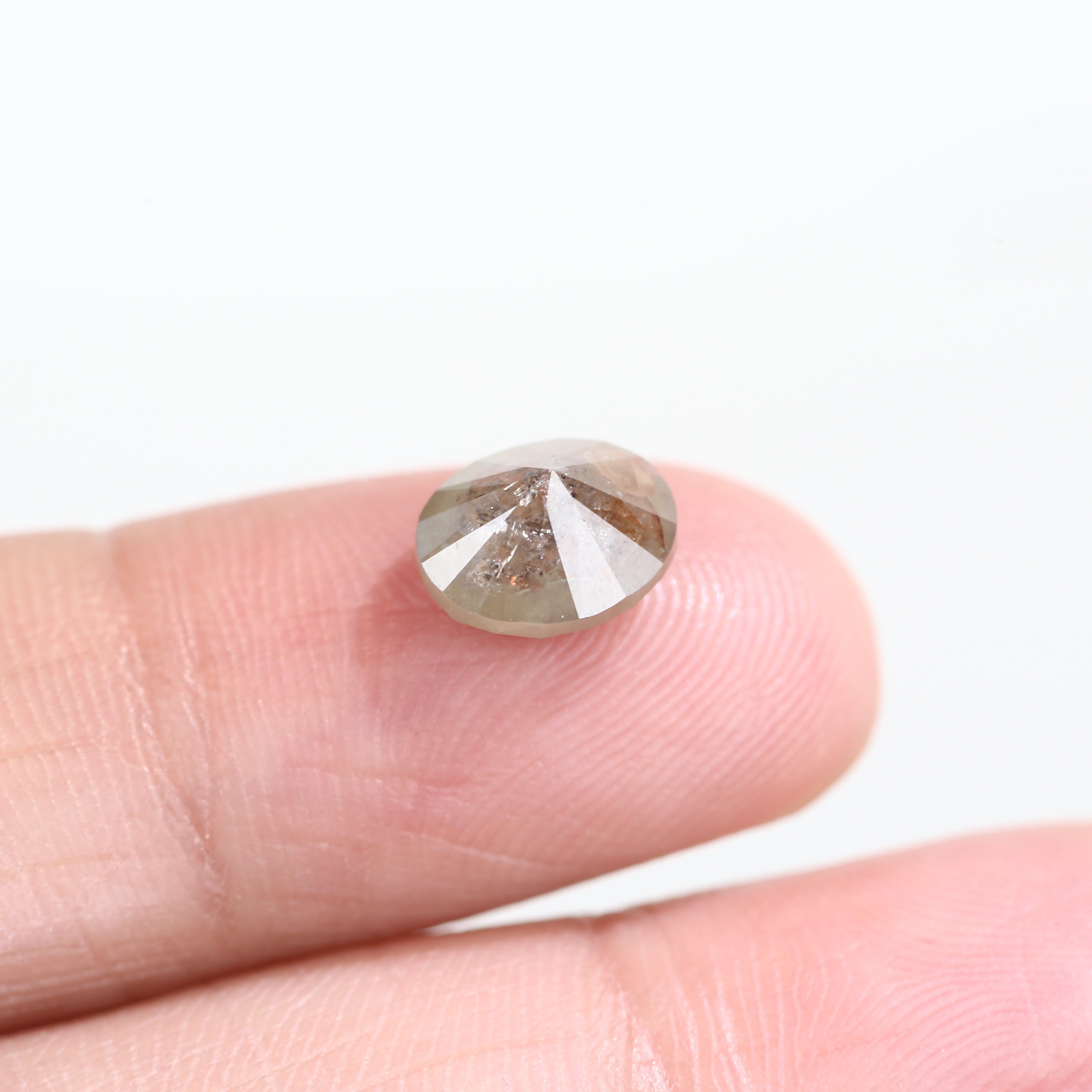 2.10 Carat Natural Oval Cut Light Brown Diamond 8.24 MM