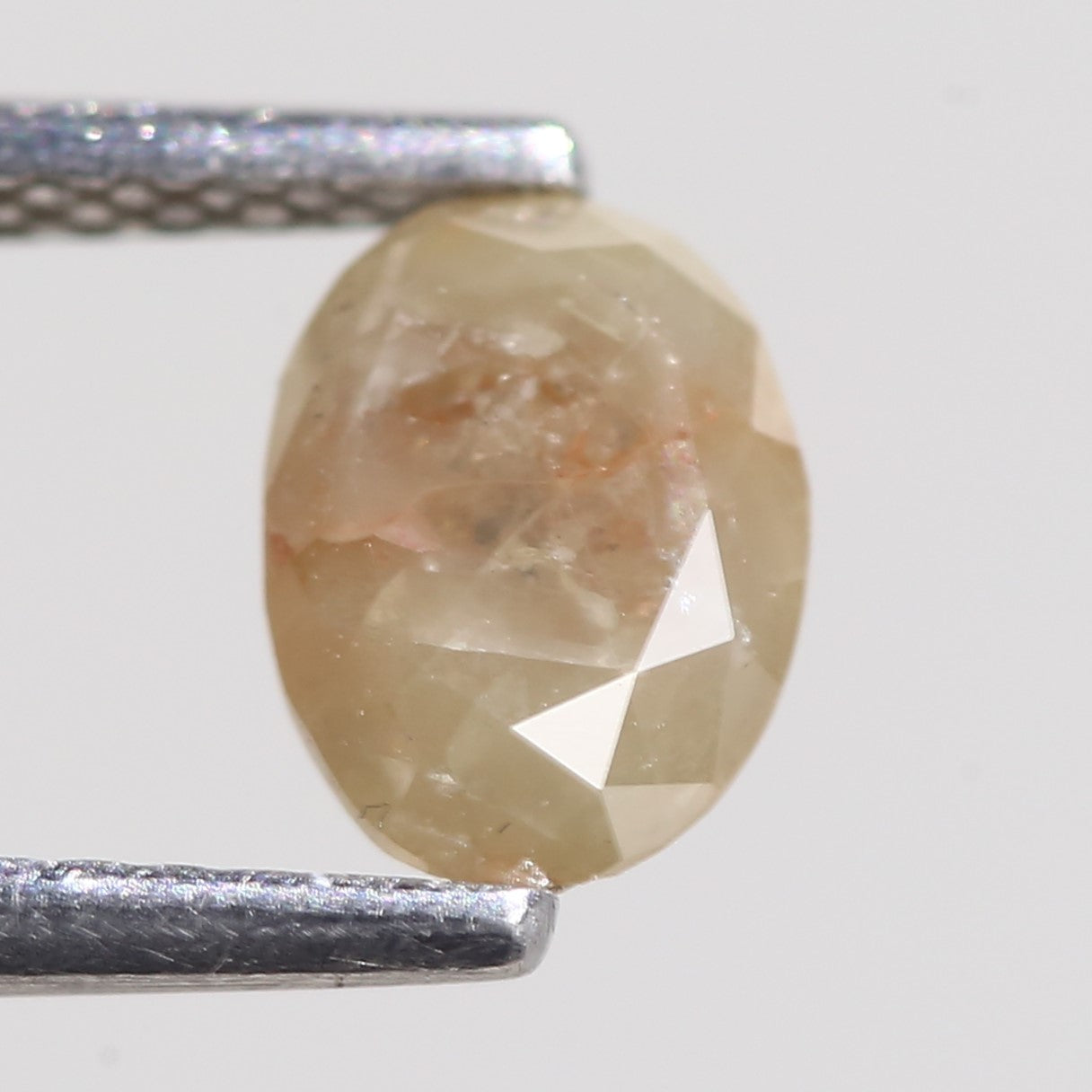 0.92 Carat Natural Oval Cut Brown Yellow Diamond 6.86 MM