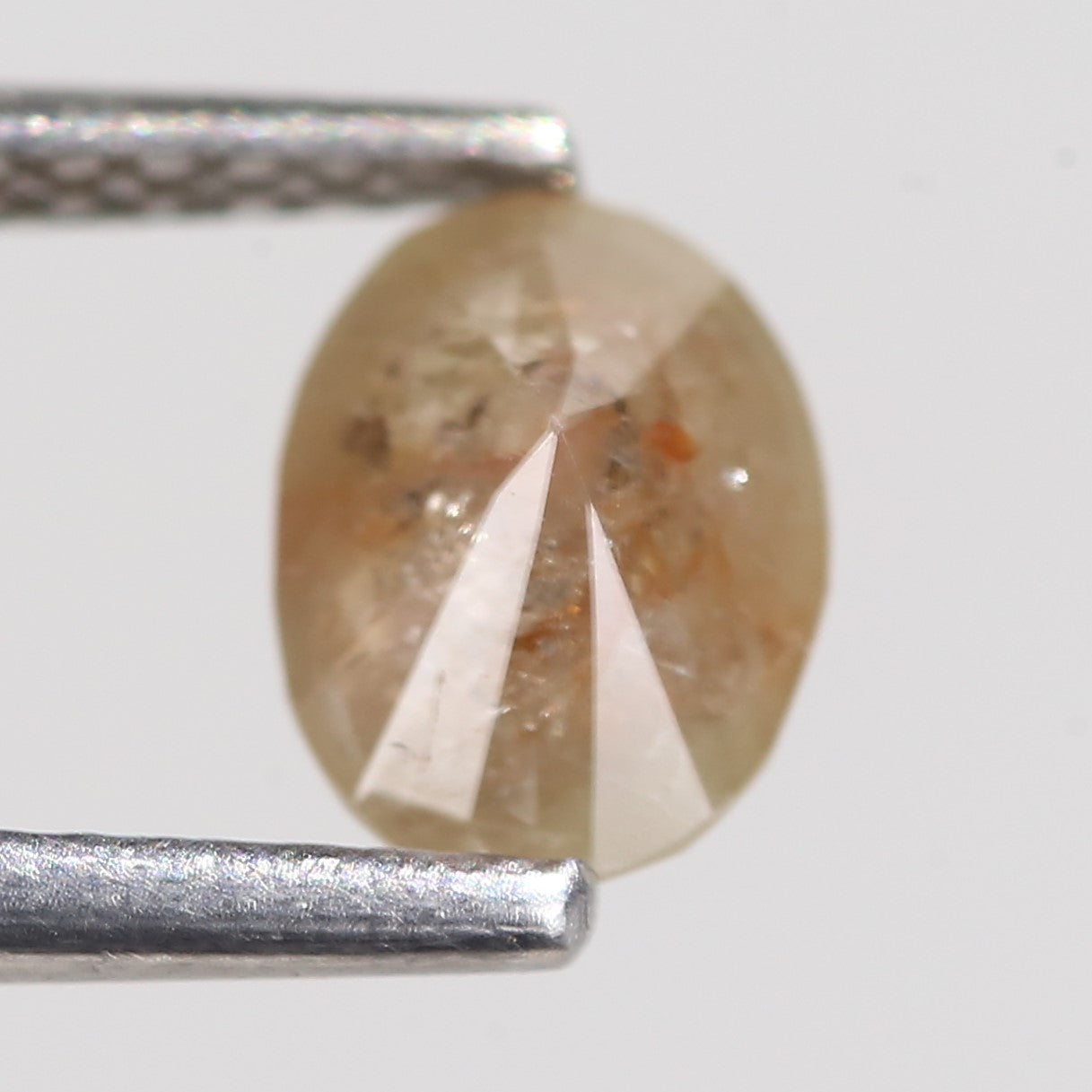 0.92 Carat Natural Oval Cut Brown Yellow Diamond 6.86 MM