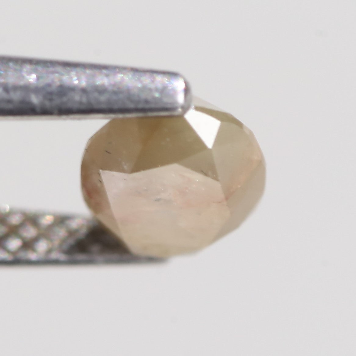 0.92 Carat Natural Oval Cut Brown Yellow Diamond 6.86 MM