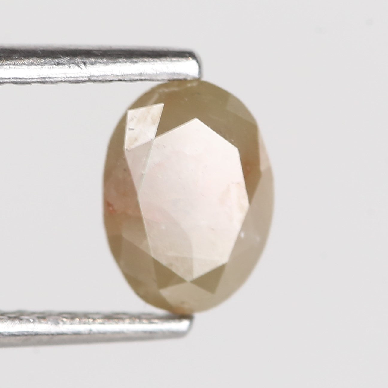 0.92 Carat Natural Oval Cut Brown Yellow Diamond 6.86 MM
