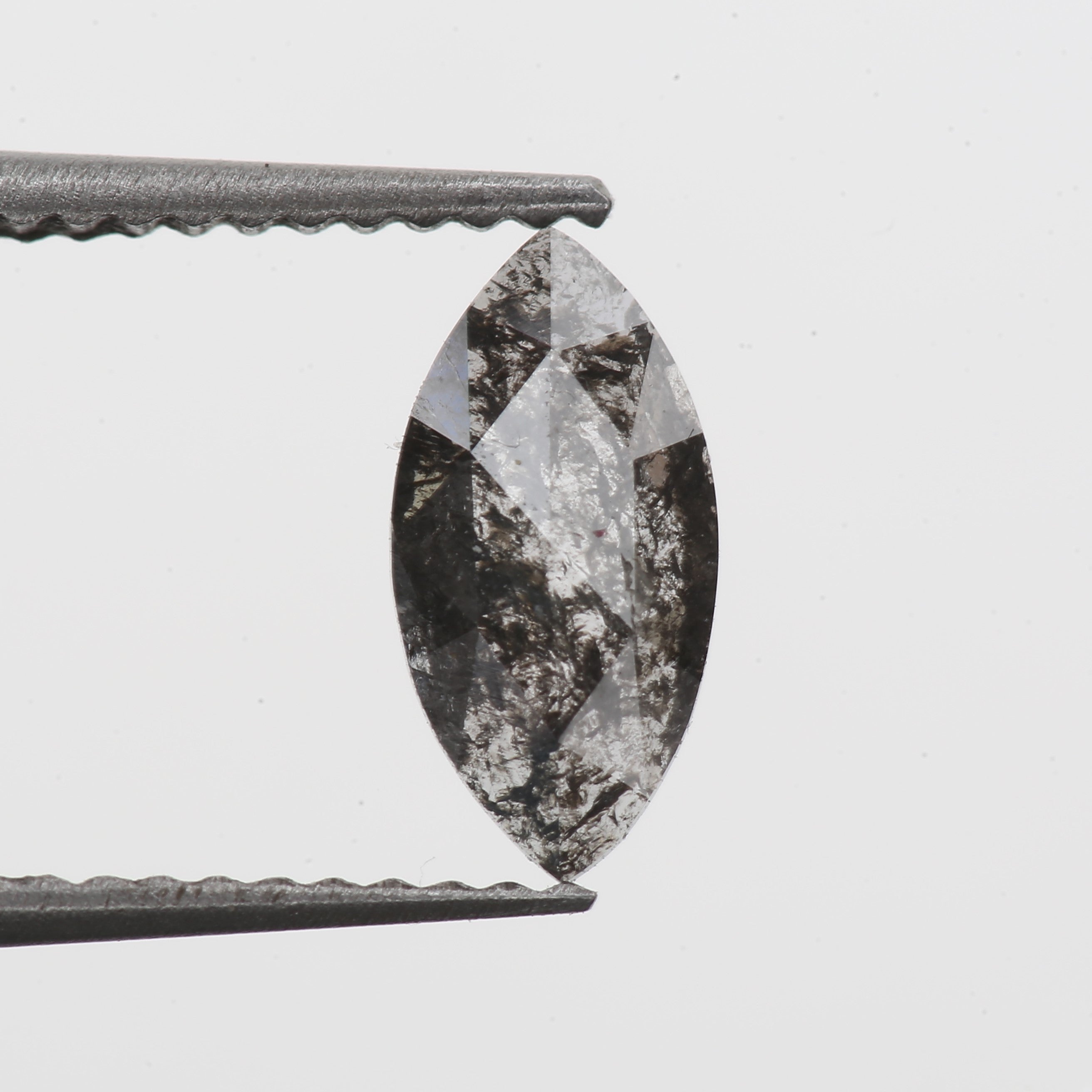 marquise rose cut salt pepper diamond