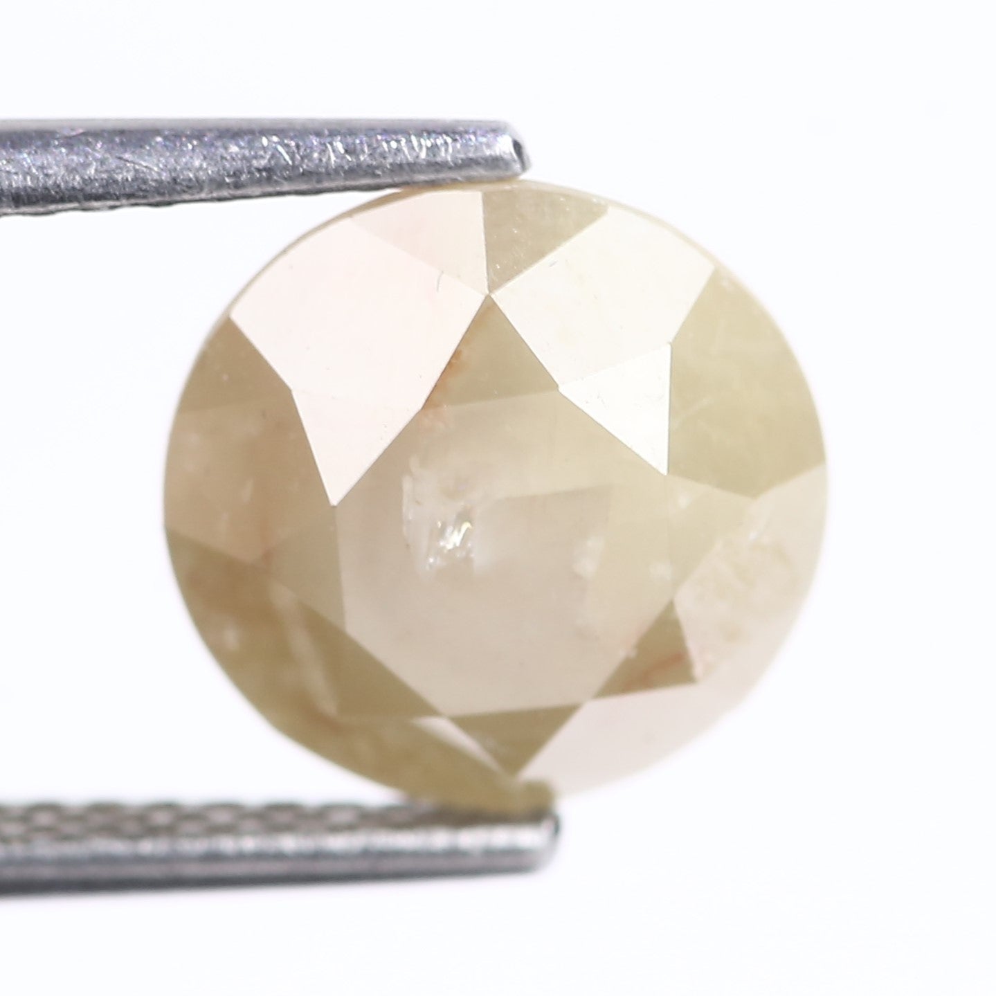 3.20 Carat Natural Round Cut Yellow Grey Salt And Pepper Diamond 9.04 MM