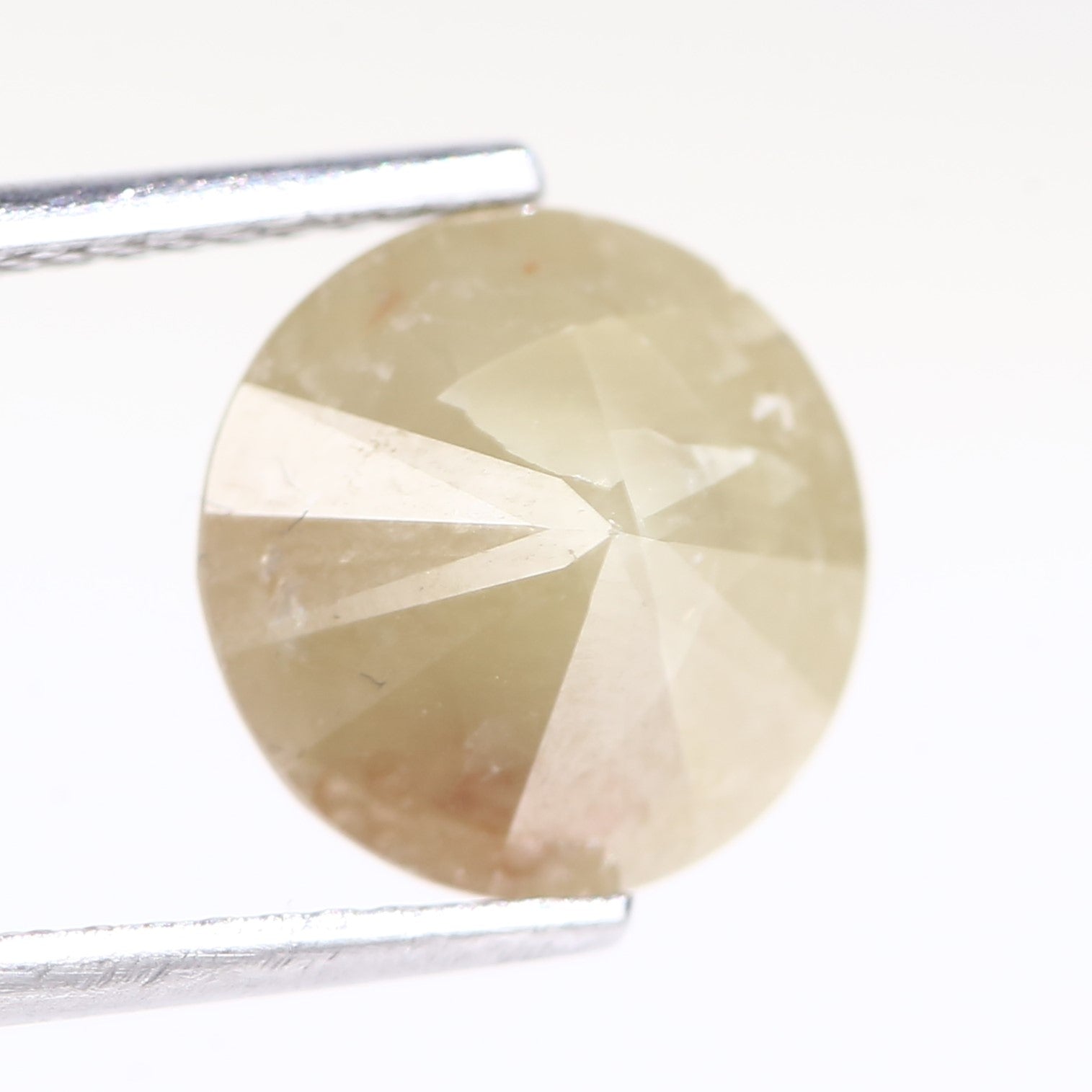 3.20 Carat Natural Round Cut Yellow Grey Salt And Pepper Diamond 9.04 MM