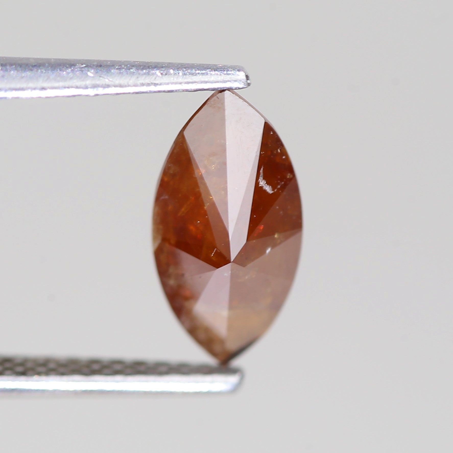 1.32 Carat Natural Marquise Cut Orange Salt And Pepper Diamond 11.07 MM