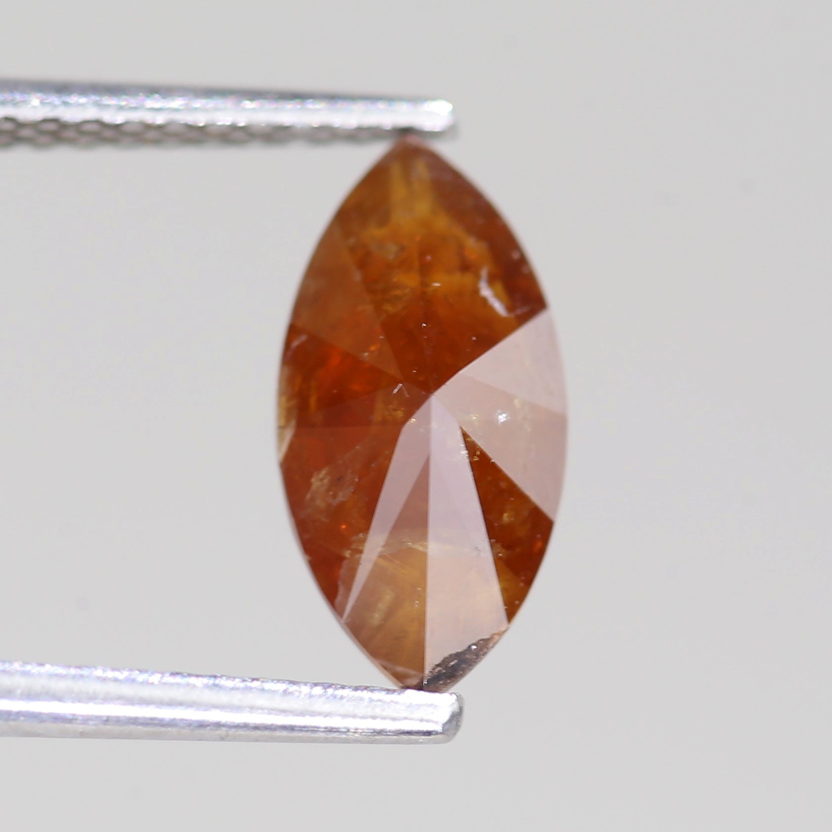 1.32 Carat Natural Marquise Cut Orange Salt And Pepper Diamond 11.07 MM