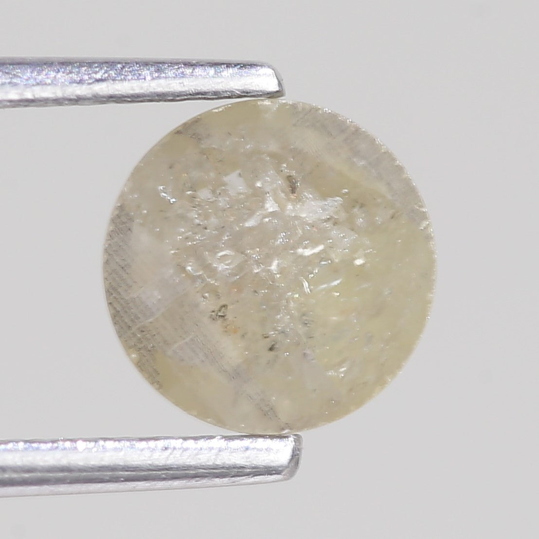 0.97 Carat Natural Round Rose Cut Salt And Pepper Diamond 6.36 MM