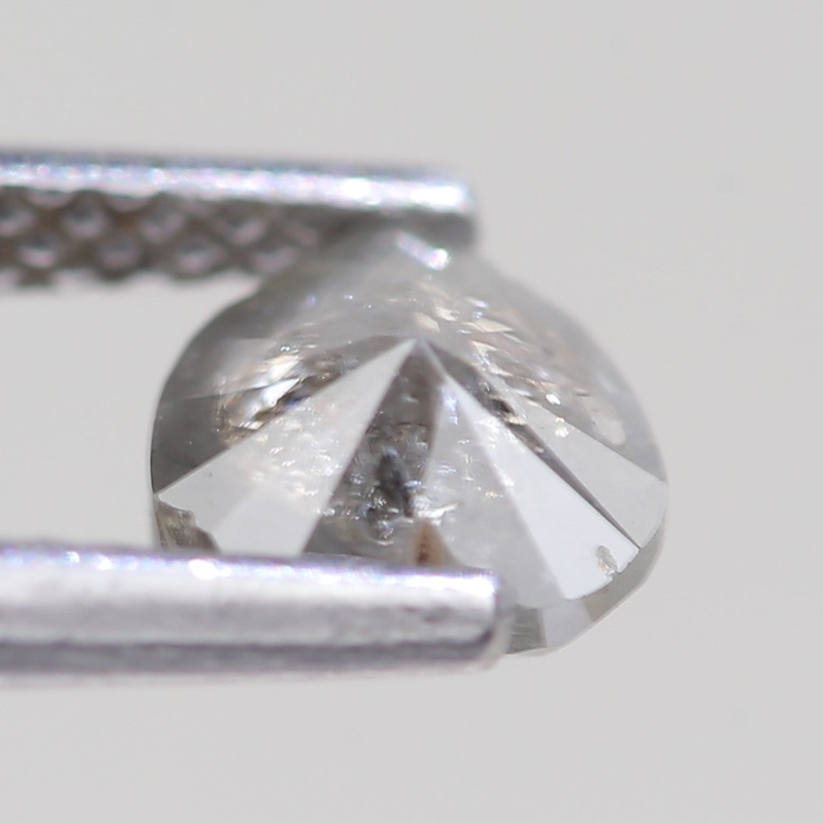 0.75 Carat Natural Salt And Pepper Heart Gray Diamond 5 MM