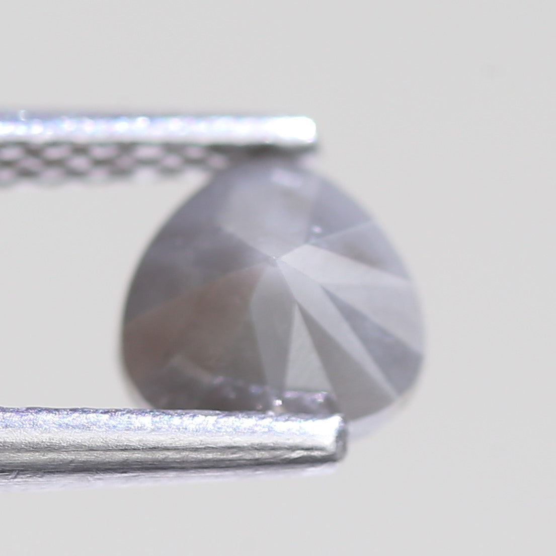 0.82 Carat Natural Heart Grey Salt And Pepper Diamond 5.20 MM