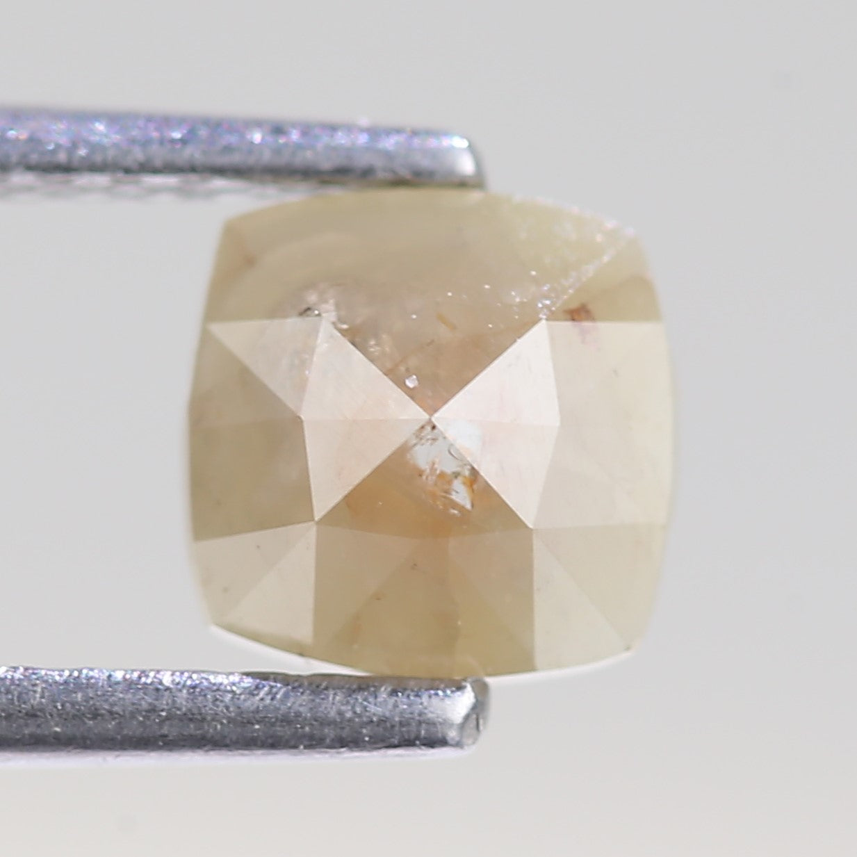 0.68 Carat Natural Cushion Cut Salt And Pepper Diamond 5.79 MM