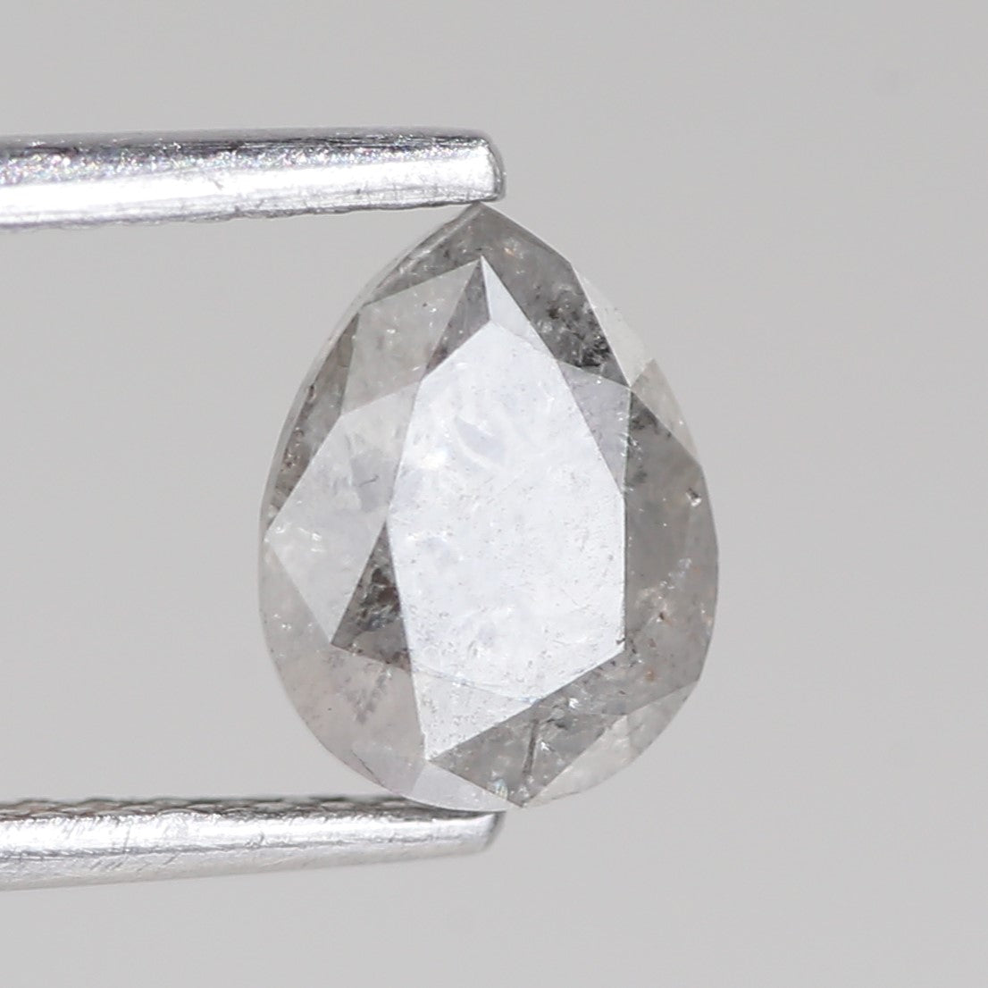Design Salt and Pepper Pear Diamond Ring 1 Carat