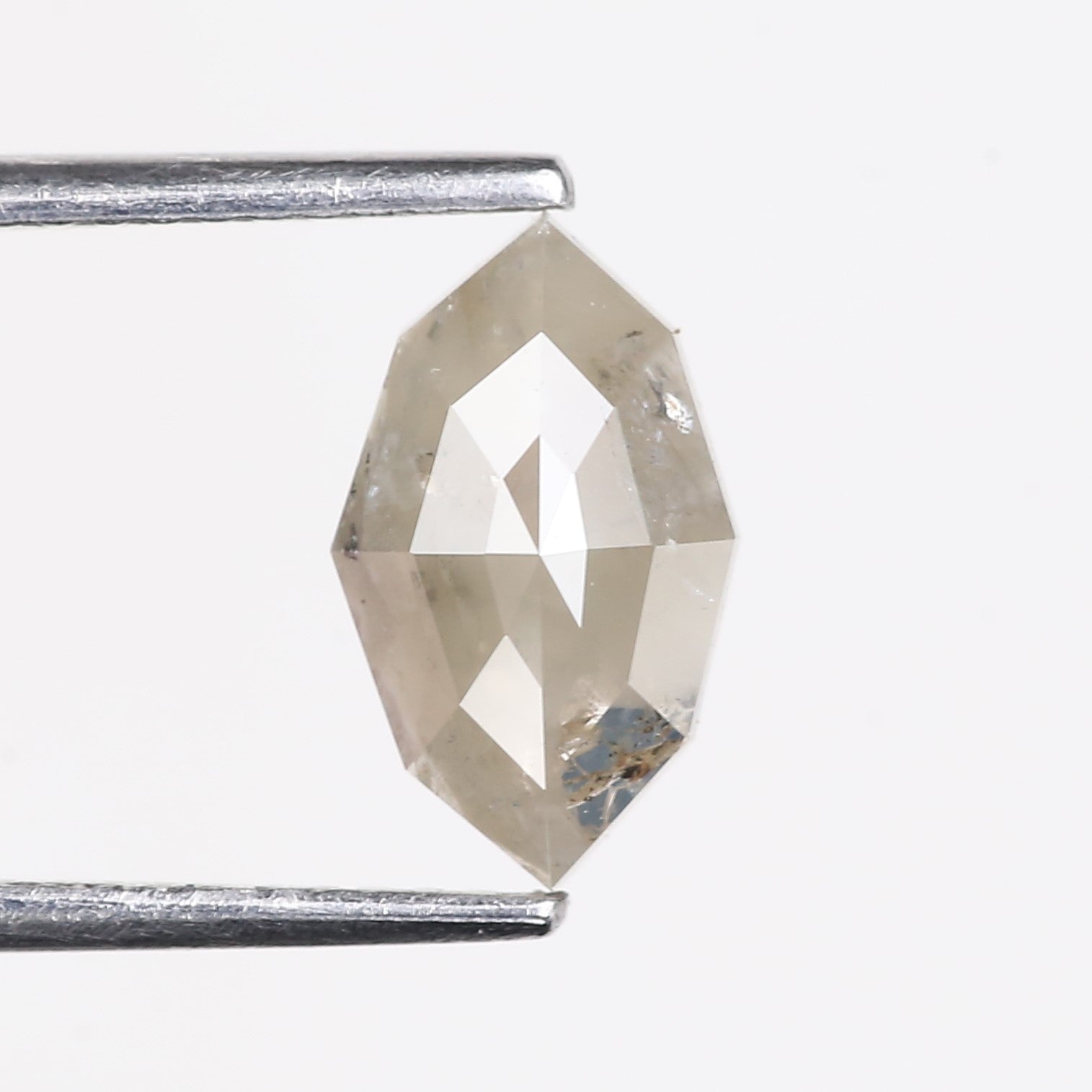 1.25 Carat Natural Gray Marquise Cut Salt And Pepper Diamond 10.20 MM