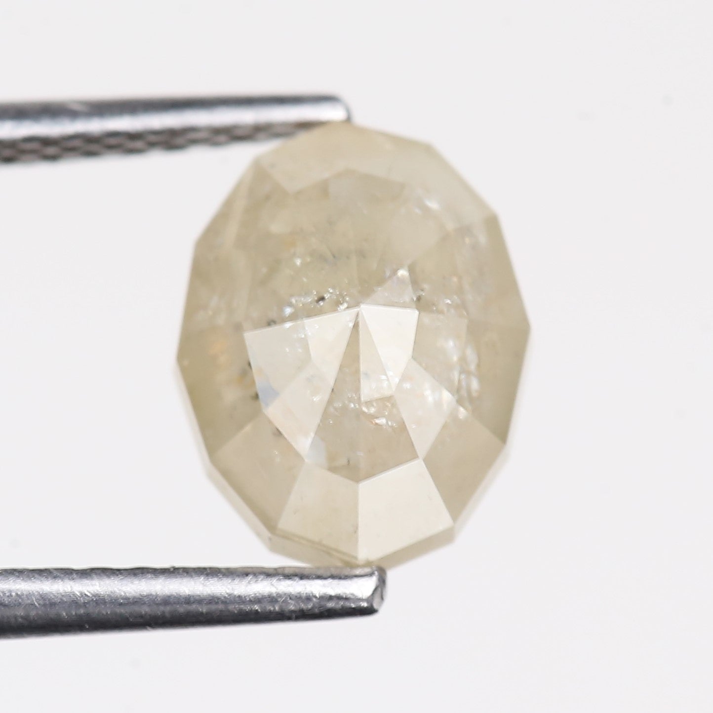 2.33 Carat Natural Gray Oval Cut Salt And Pepper Diamond 8.89 MM