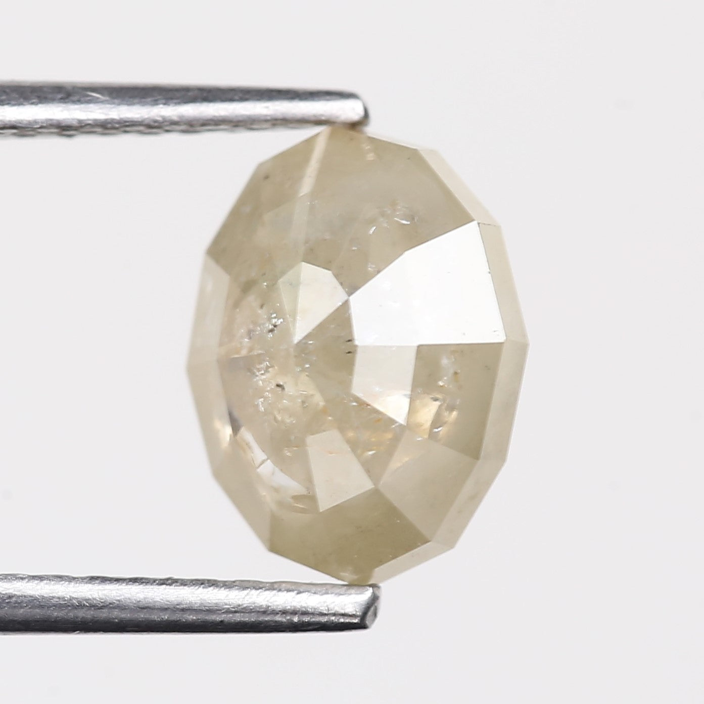 2.33 Carat Natural Gray Oval Cut Salt And Pepper Diamond 8.89 MM