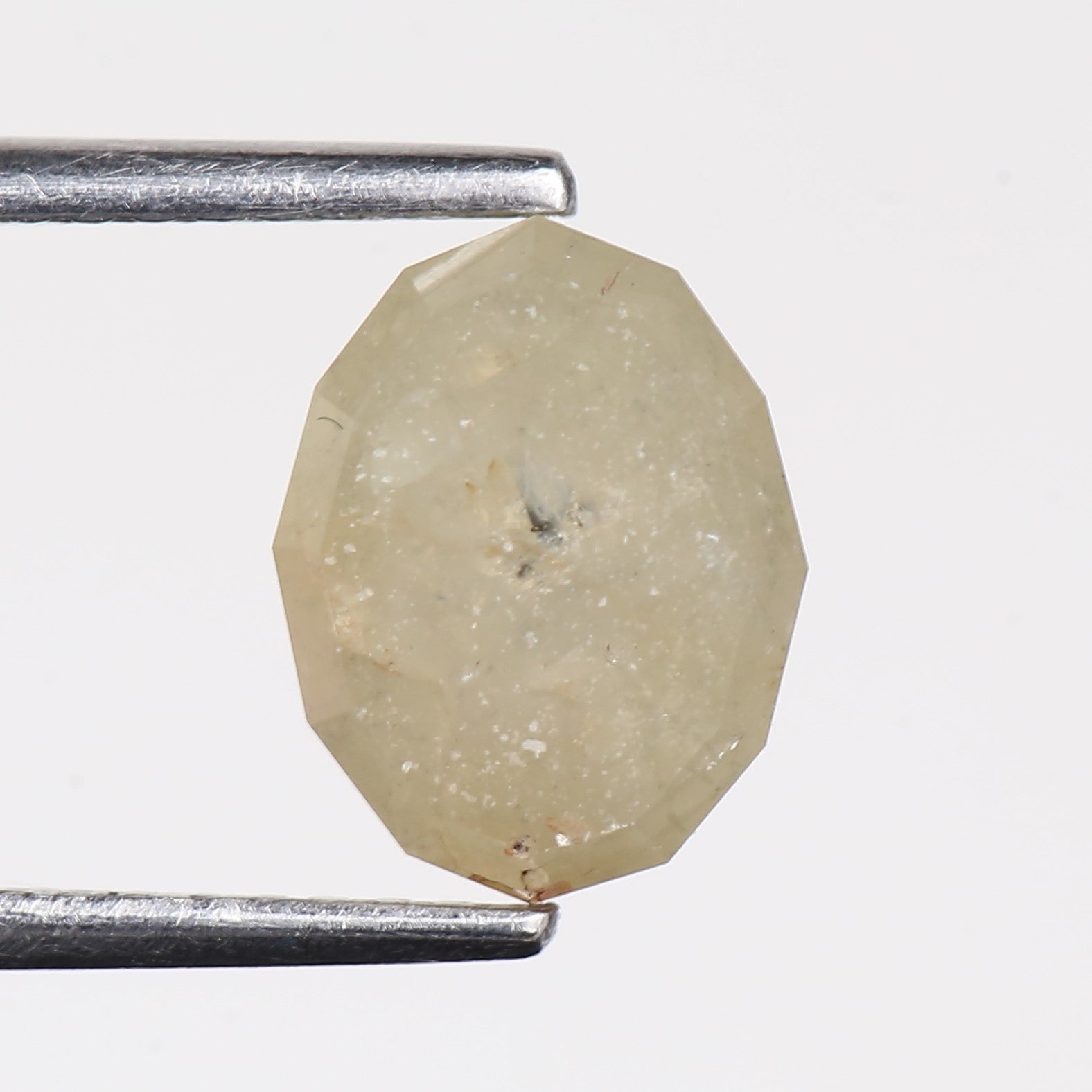 2.33 Carat Natural Gray Oval Cut Salt And Pepper Diamond 8.89 MM