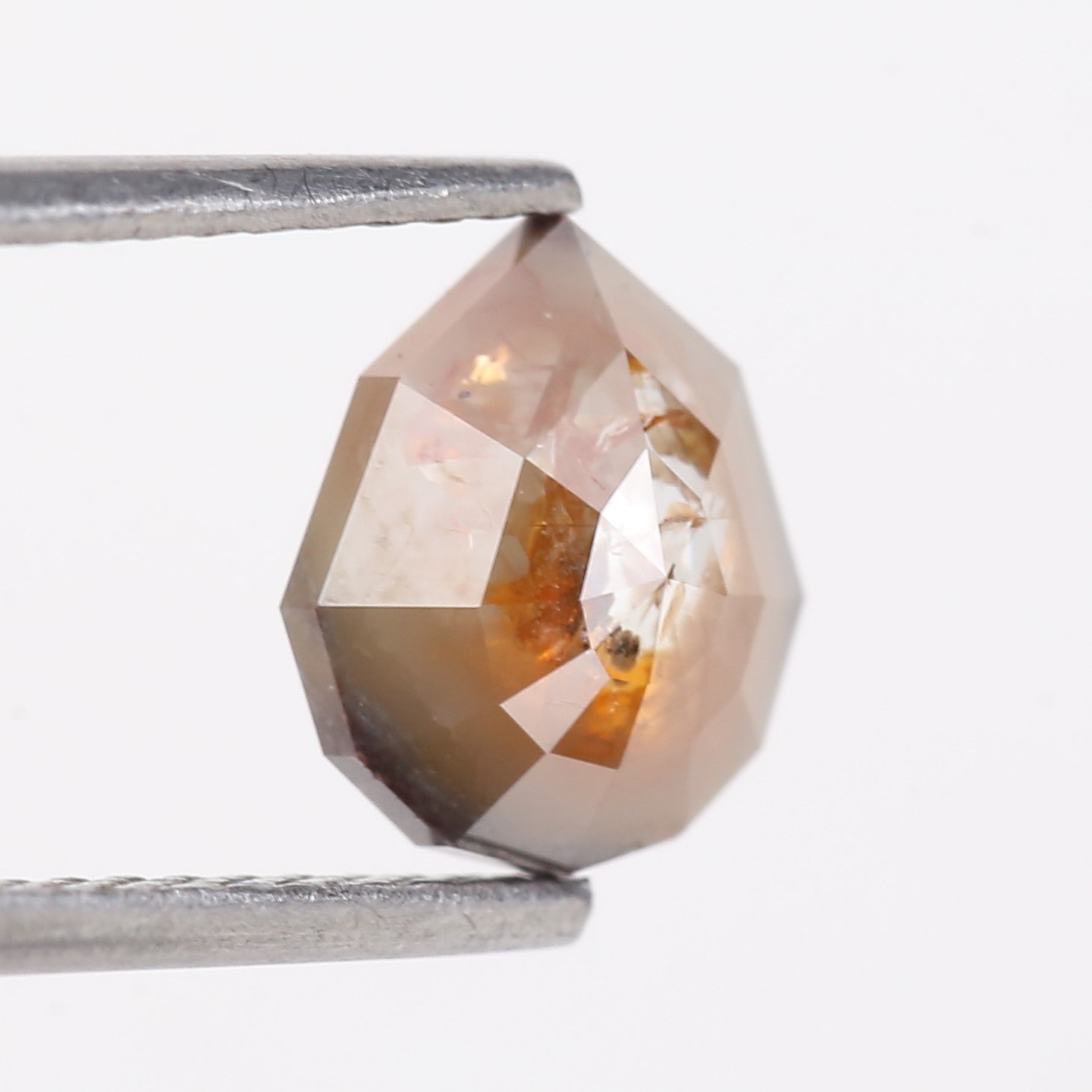 1.70 Carat Natural Pear Cut Salt And Pepper Diamond 8.25 MM