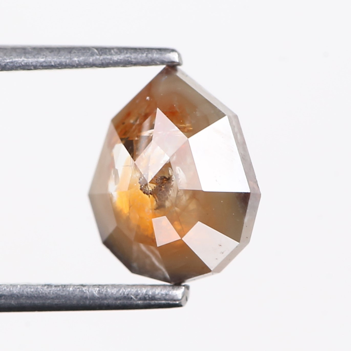 1.70 Carat Natural Pear Cut Salt And Pepper Diamond 8.25 MM