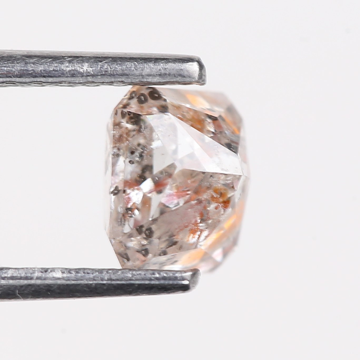 1.16 Carat Natural Radiant Cut Salt And Pepper Diamond 5.50 MM