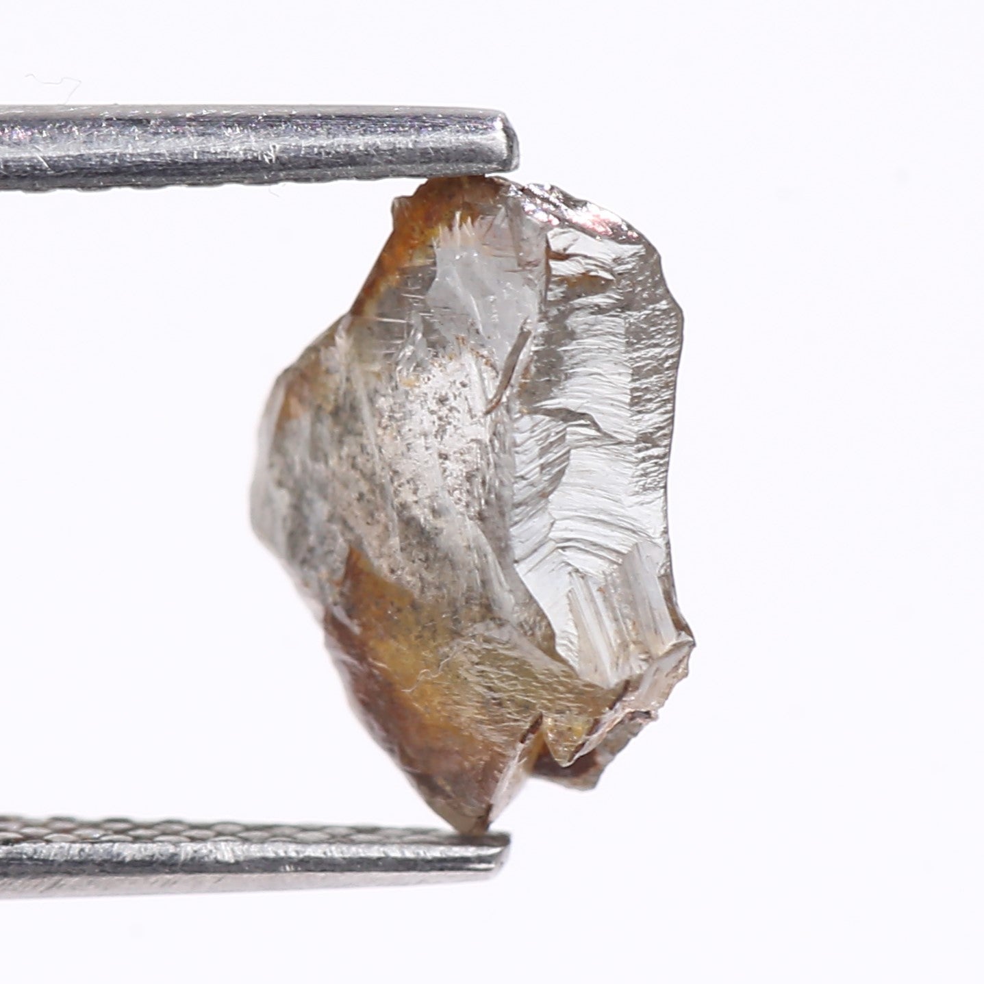 1.85 Carat Natural Gray Uncut Salt And Pepper Rough Diamond 9.70 MM