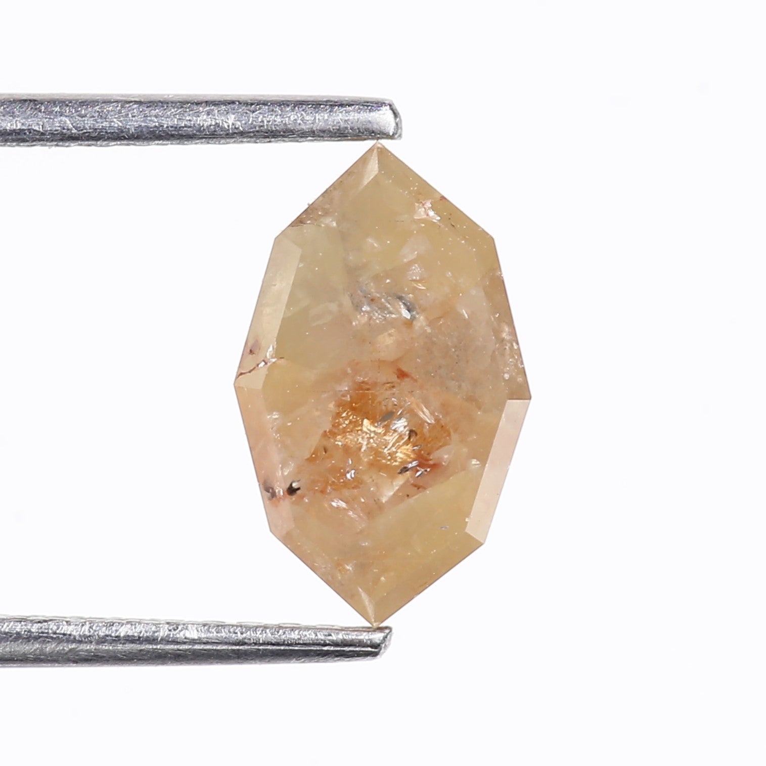 2.52 Carat Natural Orange Marquise Cut Salt And Pepper Diamond 10.10 MM