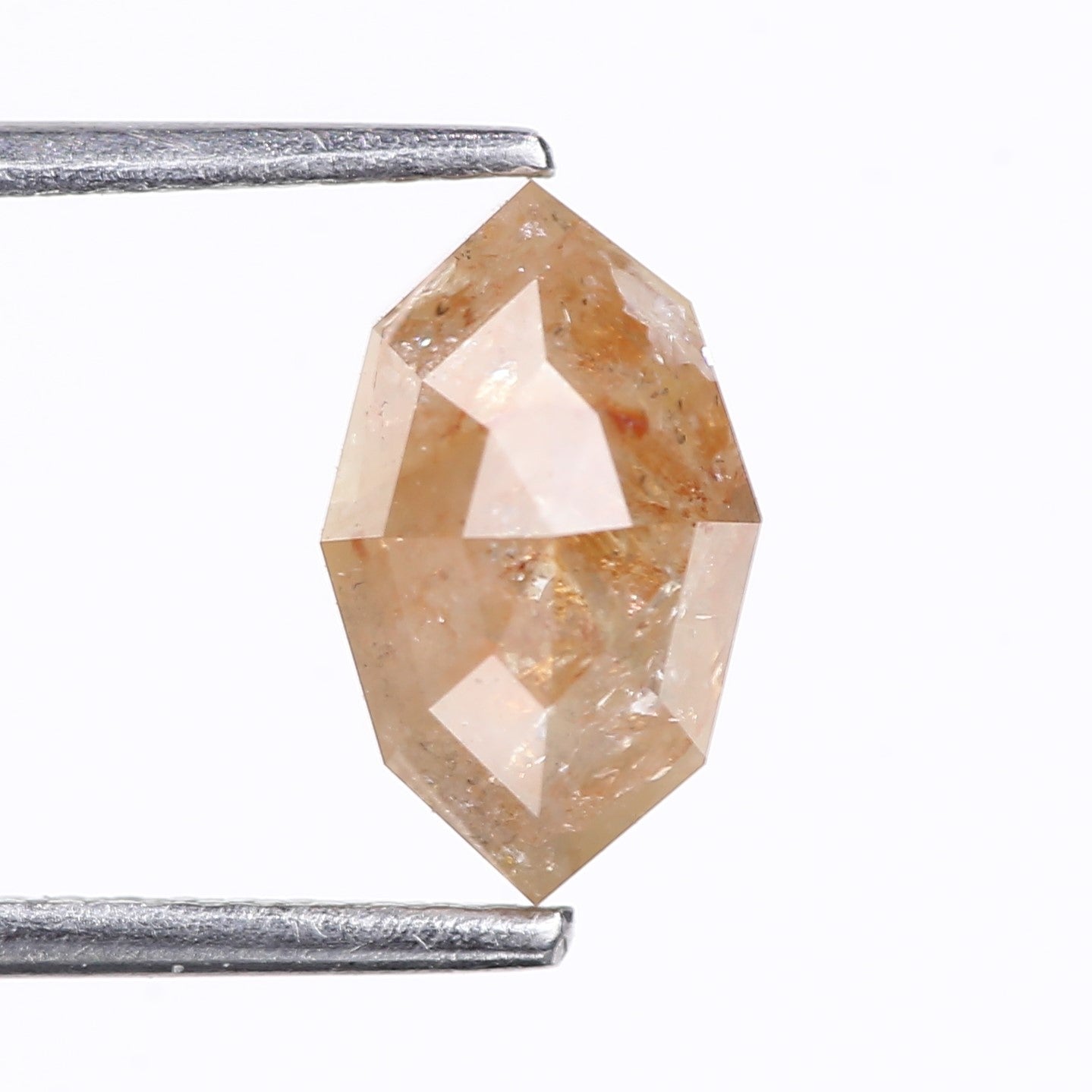 2.52 Carat Natural Orange Marquise Cut Salt And Pepper Diamond 10.10 MM