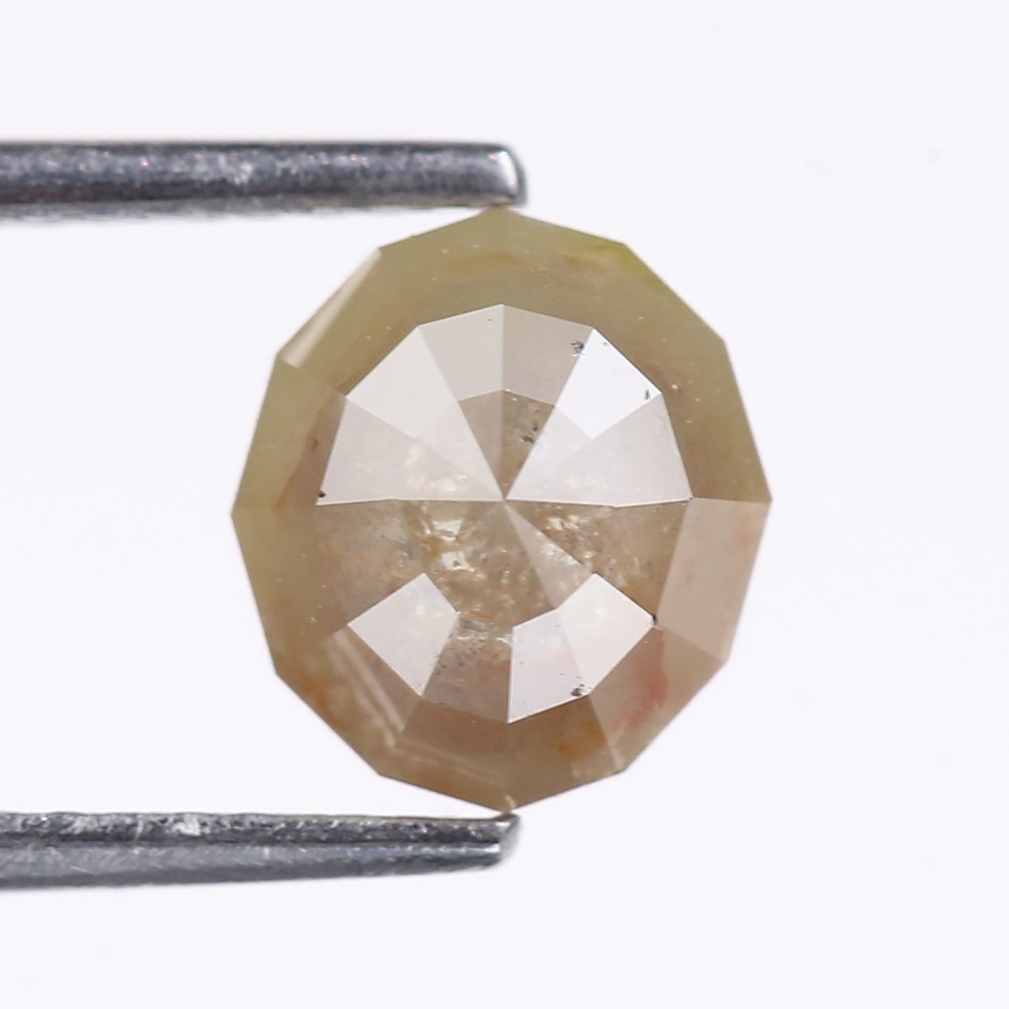 2.02 Carat Natural Geometric Cut Salt And Pepper Diamond 7.70 MM