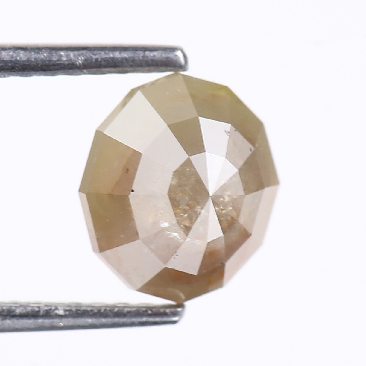 2.02 Carat Natural Geometric Cut Salt And Pepper Diamond 7.70 MM