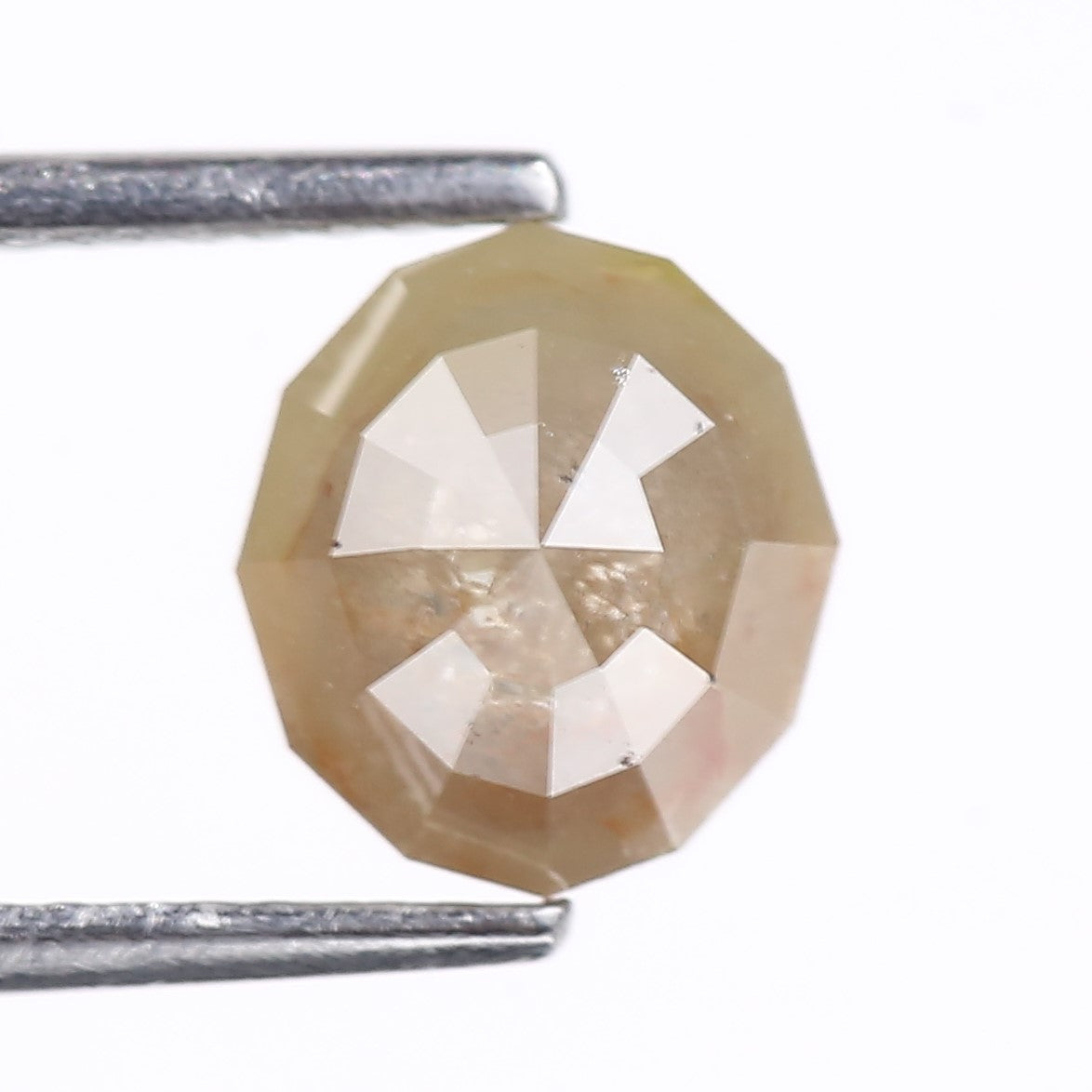 2.02 Carat Natural Geometric Cut Salt And Pepper Diamond 7.70 MM