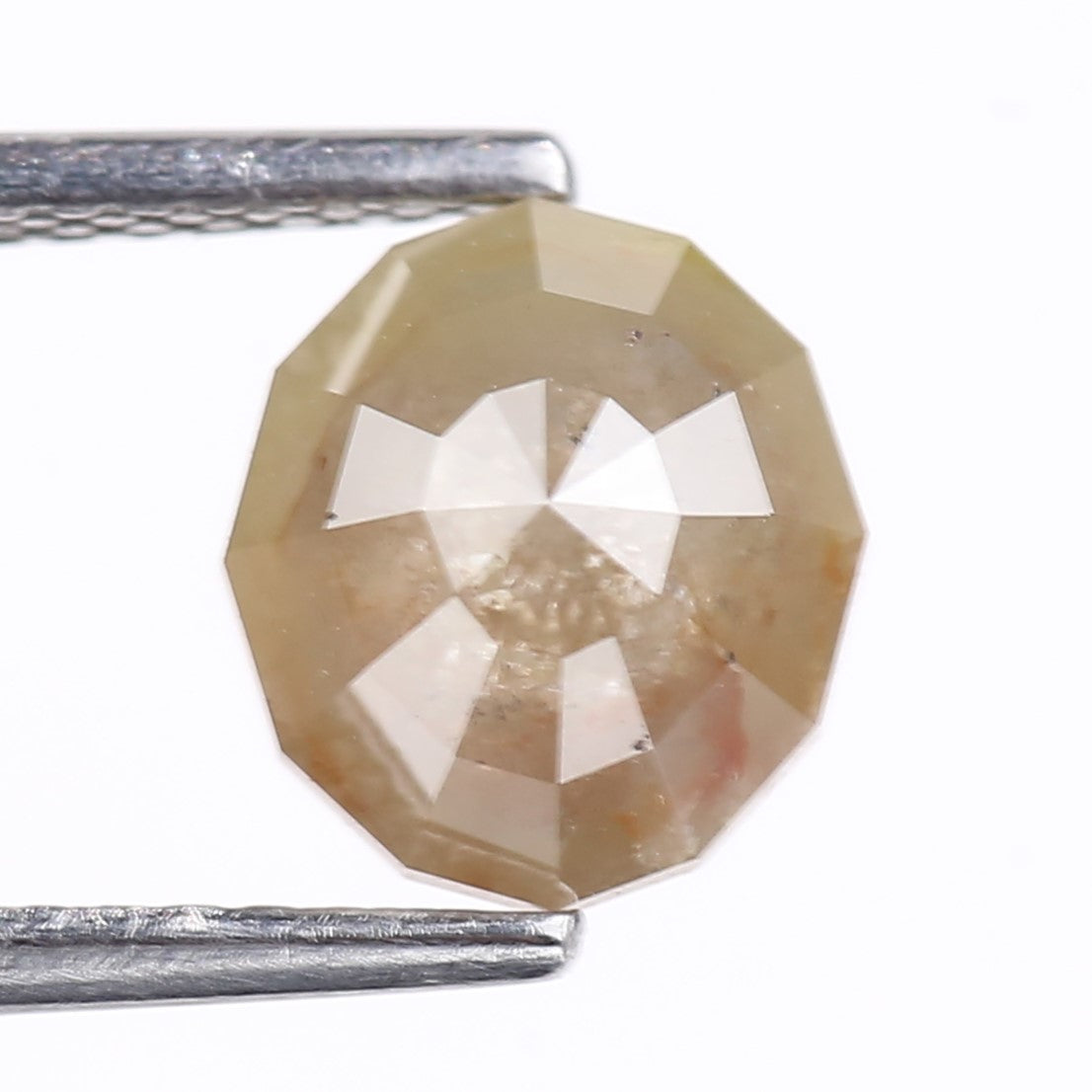 2.02 Carat Natural Geometric Cut Salt And Pepper Diamond 7.70 MM