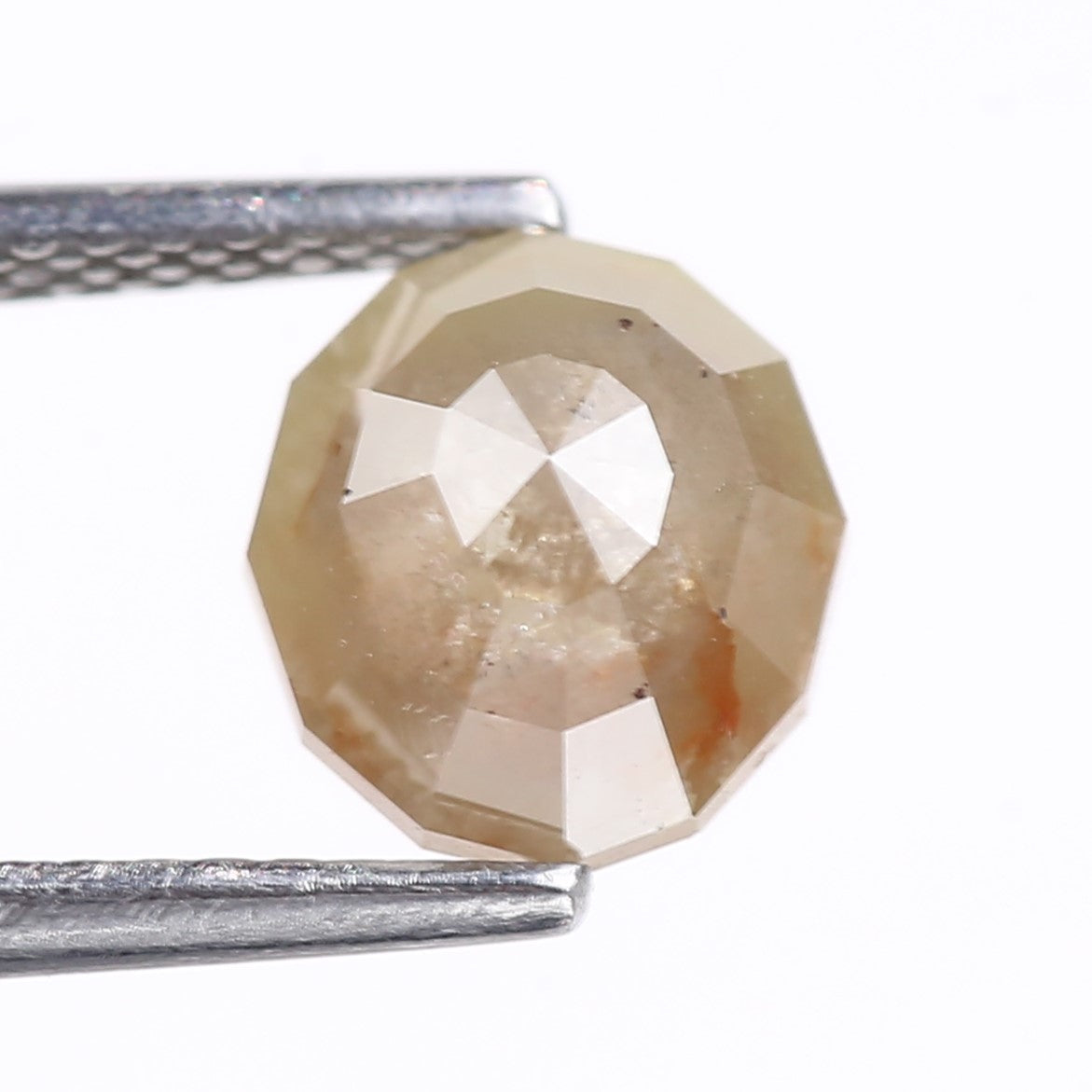 2.02 Carat Natural Geometric Cut Salt And Pepper Diamond 7.70 MM