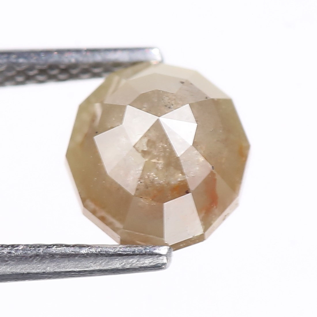 2.02 Carat Natural Geometric Cut Salt And Pepper Diamond 7.70 MM