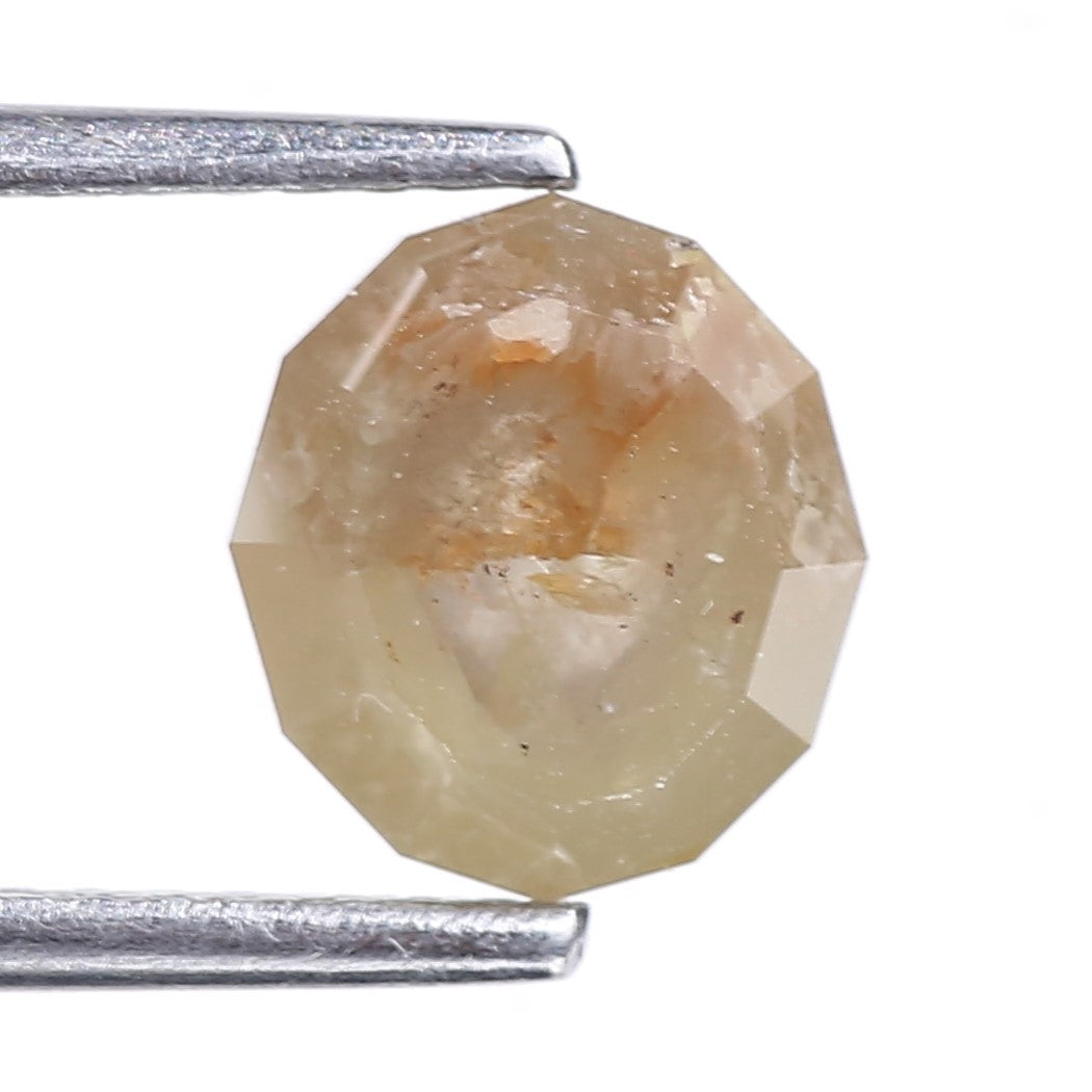 2.02 Carat Natural Geometric Cut Salt And Pepper Diamond 7.70 MM